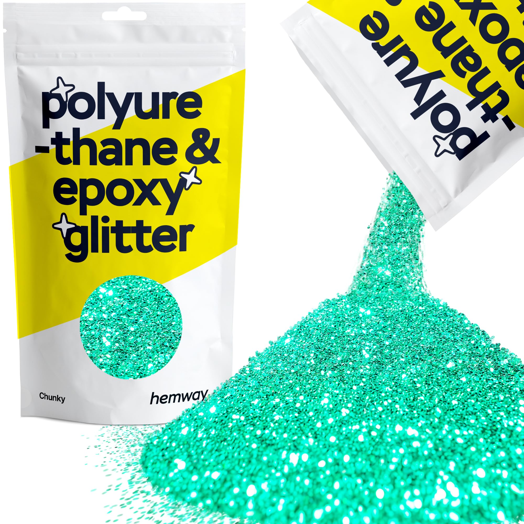 Hemway Resin Glitter Bronze Brown 100g Super Chunky | Polyurethane & Epoxy Glitter for Resin Crafts, Tumblers, Coasters, Floor & Table Art — view 211