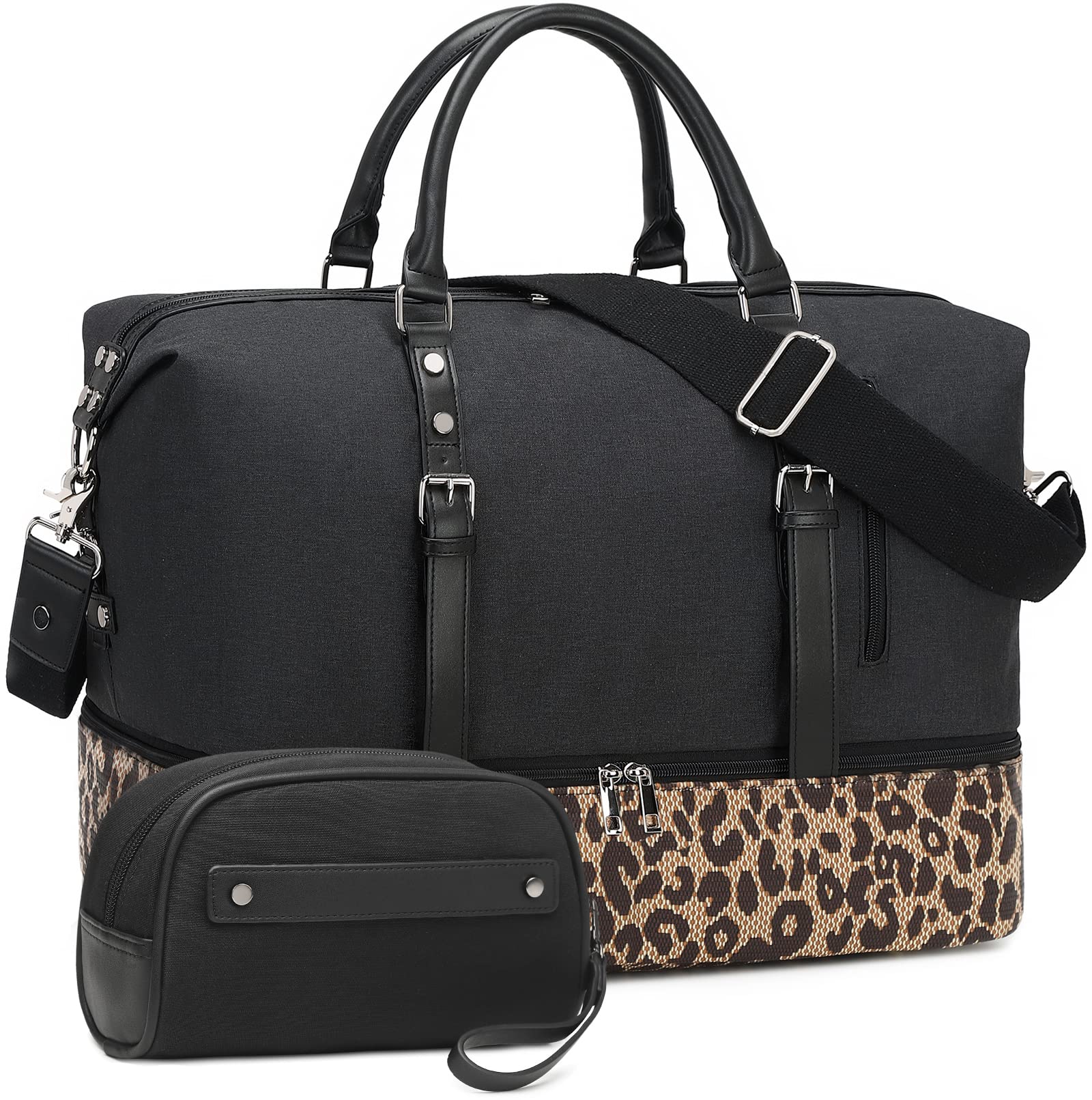 Buy CAMTOPWeekend Travel Bag Ladies Women Duffle Tote Bags PU Leather