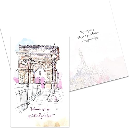 Miniatura 2 de Smiling Wisdom - Tarjeta de felicitación de viaje y juego de regalo de recuerdo - Nuevos comienzos adiós jubilación (París)