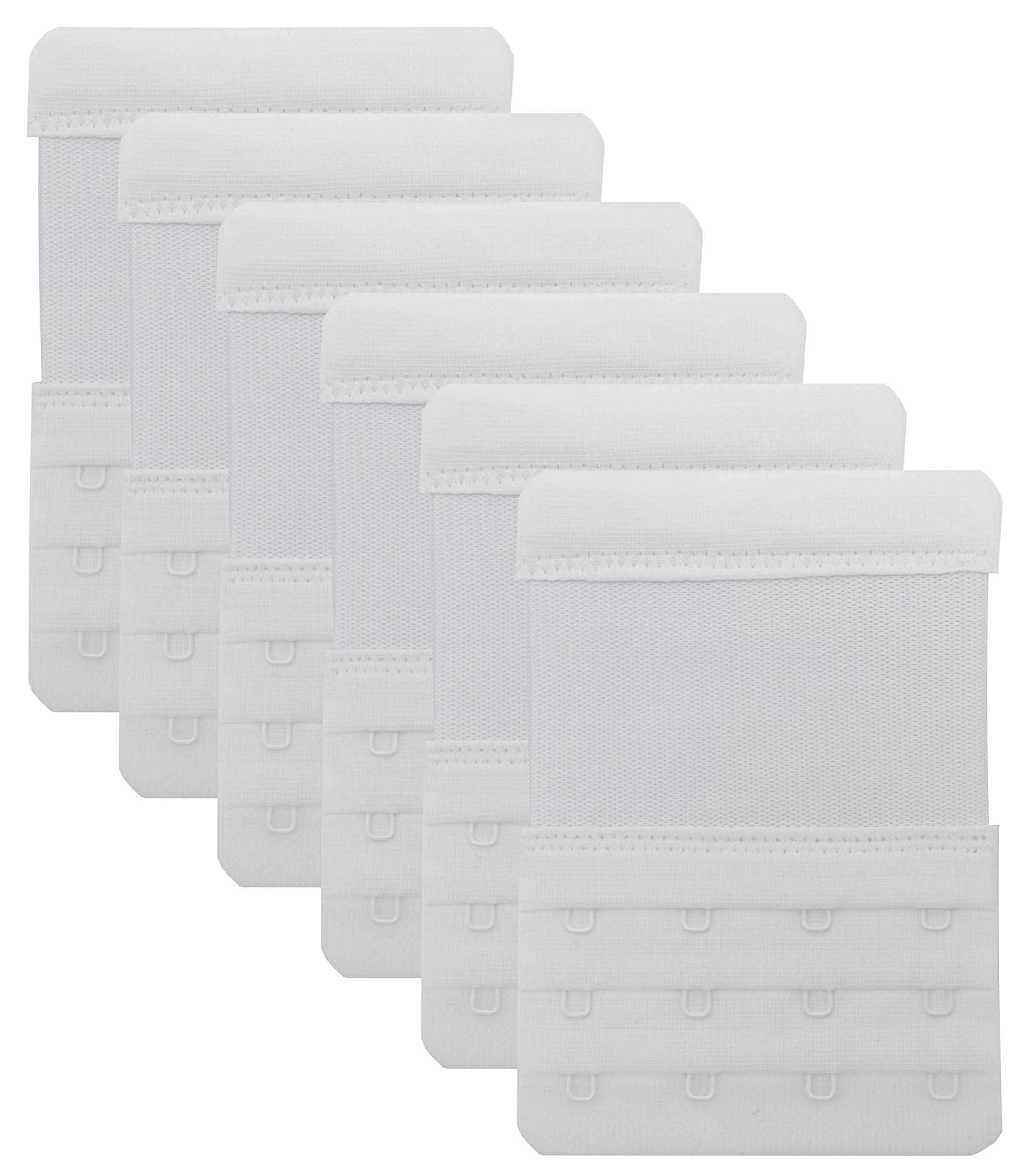 Tamlien 4 Hook Bra Extenders,Stretchy Soft Comfortable Bra Strap Extender