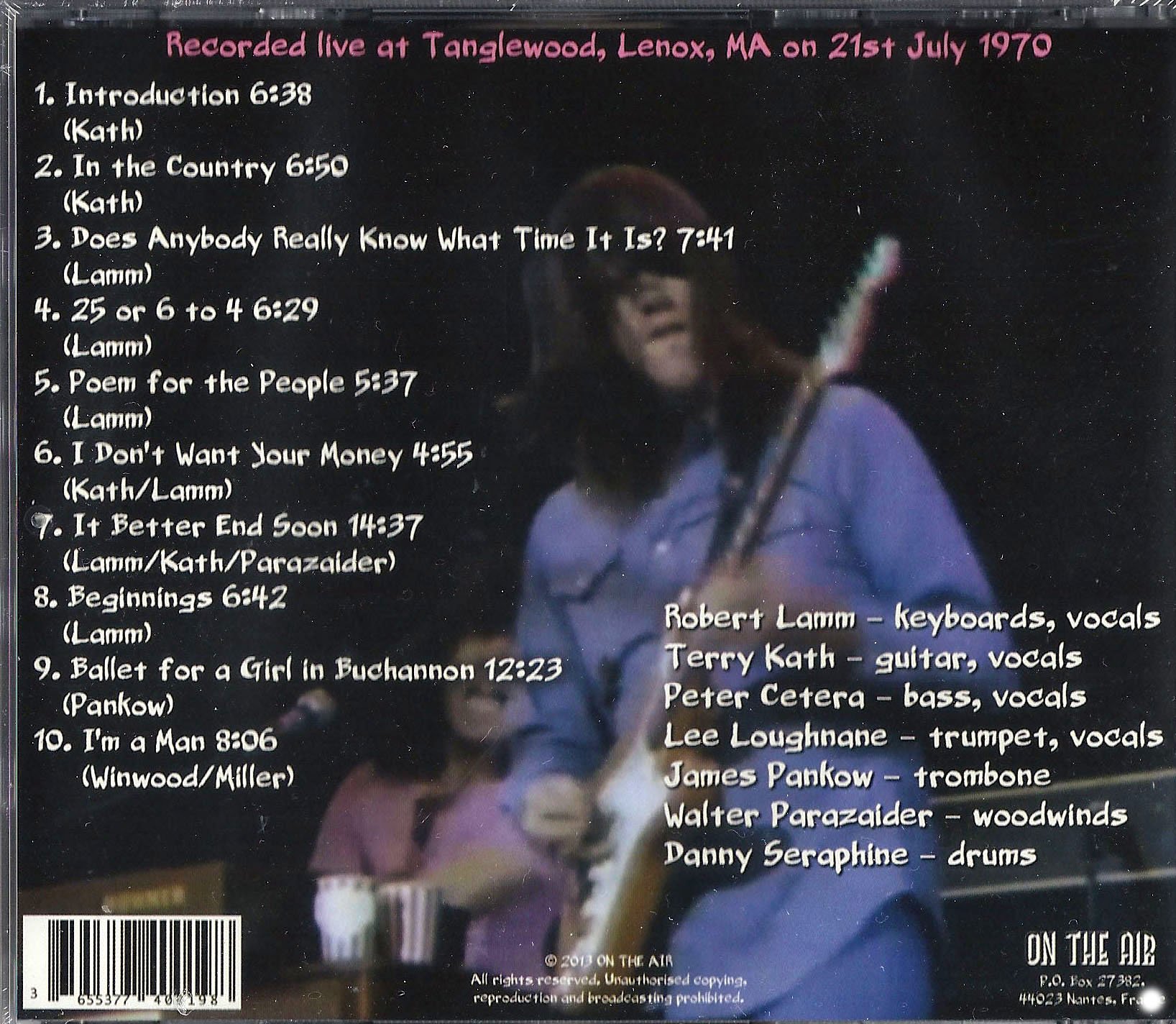 Chicago - Live at Tanglewood 1970