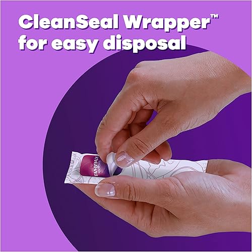 Miniatura 6 de Tampax Tampones radiantes de absorción de luz con aplicador de plástico sin BPA y trenza LeakGuard, sin perfume, 28 unidades x 3 paquetes (84