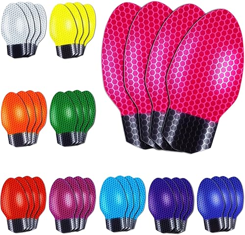 Outus Imanes y calcomanías reflectantes para bombillas automotrices, 10 colores festivos (30 piezas)