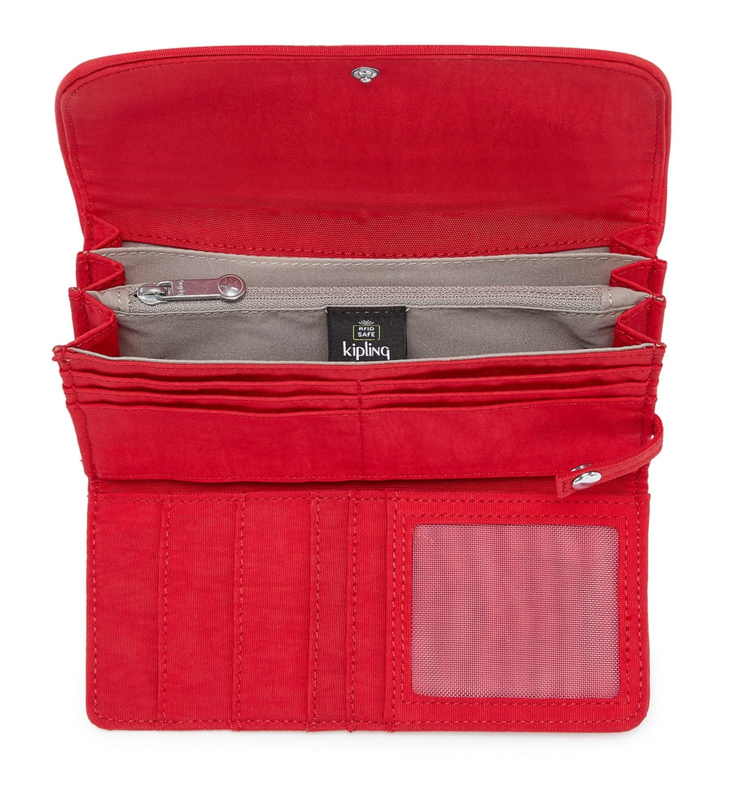 Kipling MONEY LAND Duży portfel, Red Rouge (Czerwony)