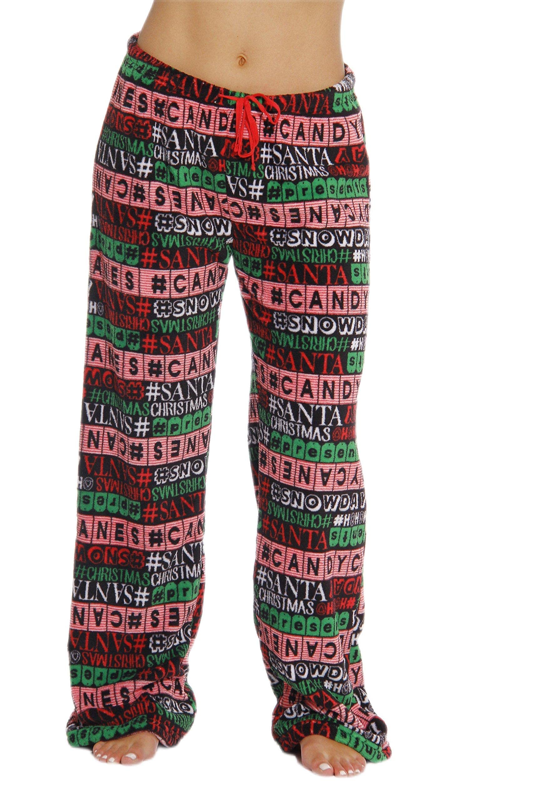 Just Love Women Plush Pajama Pants Buffalo Plaid