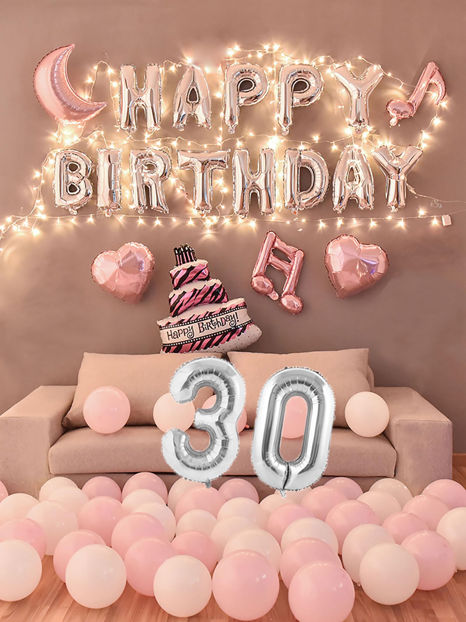 Amazon | 30歳 誕生日 バルーン 風船 バースデー 飾り付け セット数字