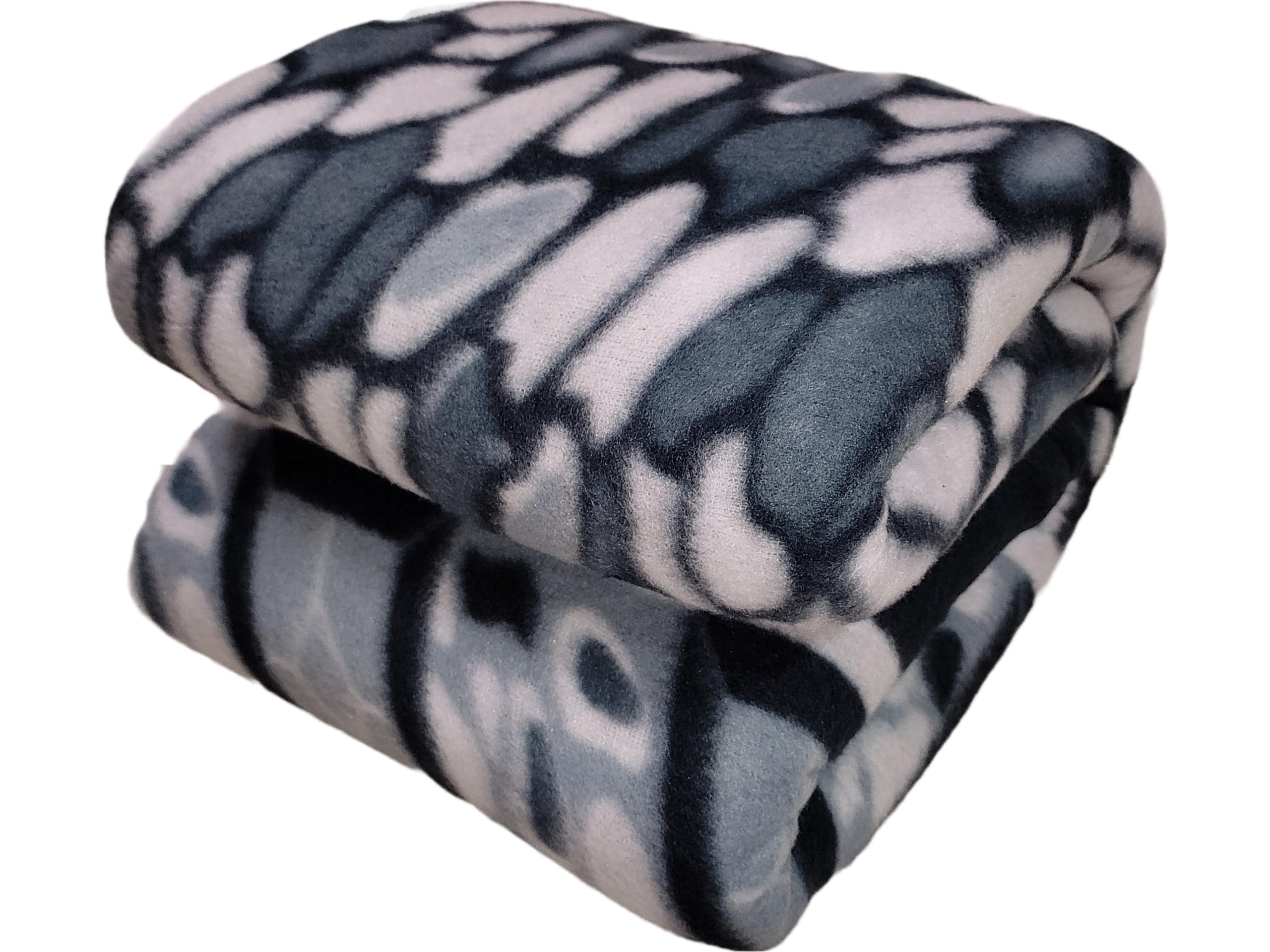 Winter Soft Double Bed Warm Woolen Blend Fleece Blanket Cover | Quilt Cover | Razai Cover with Zipper, Size- 90 x 80 in, Color- Multicolor, Double Bed Size (90x80, Gray)-image-43