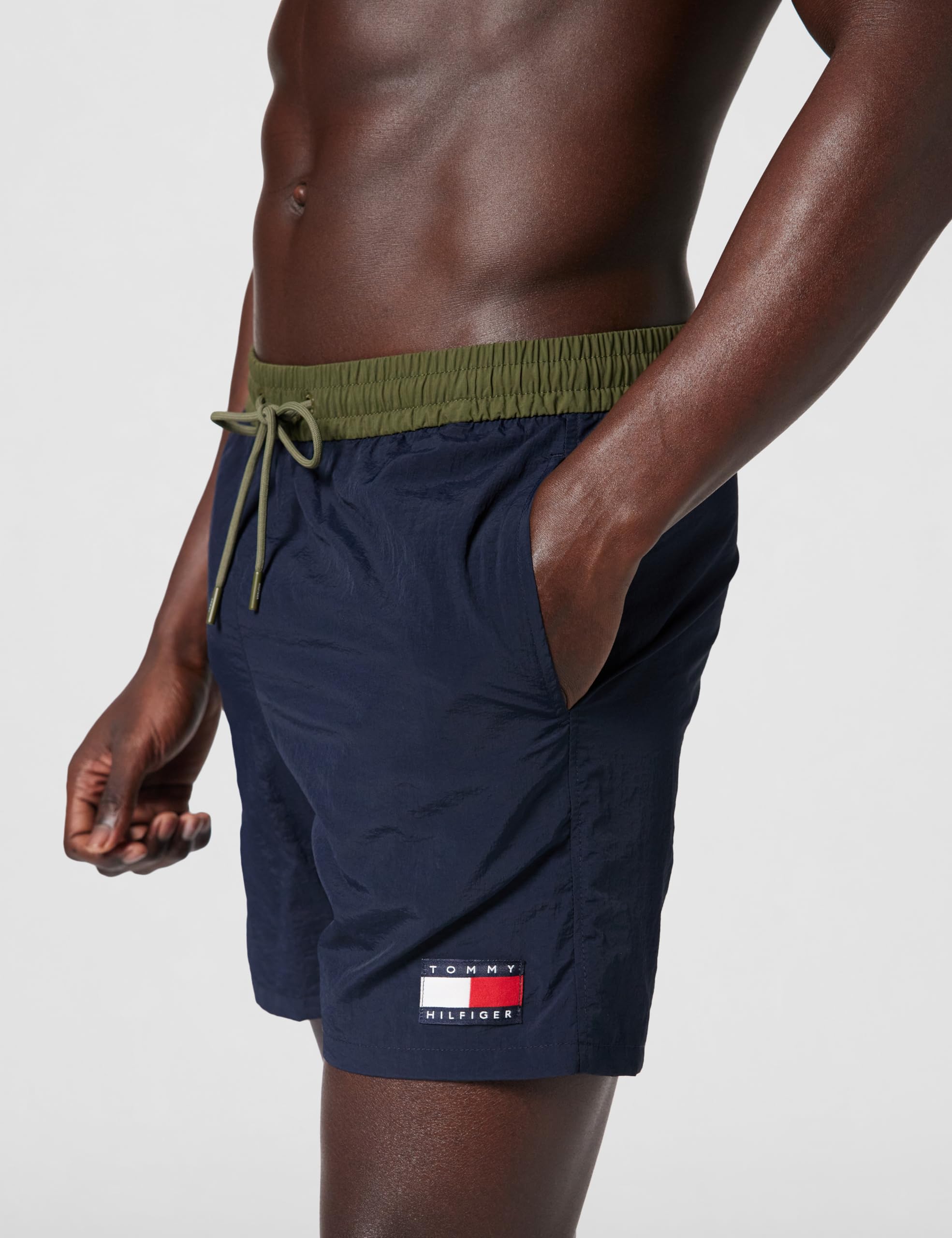 Tommy Hilfiger Bañador Hombre Medium Drawstring con Cintura Ajustable