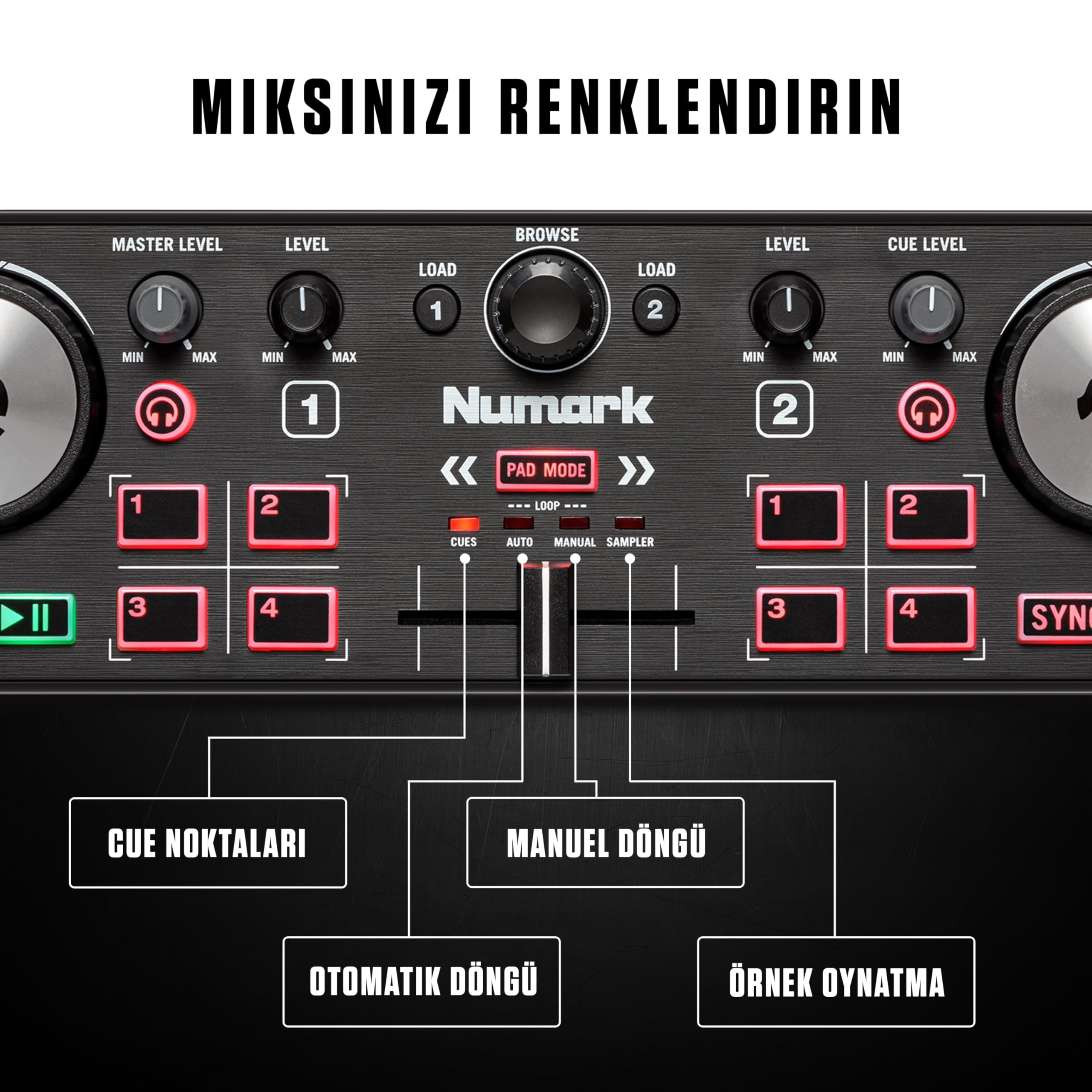 Numark DJ2GO2 Touch – Yolculuk için mini DJ kontrol cihazı – 2