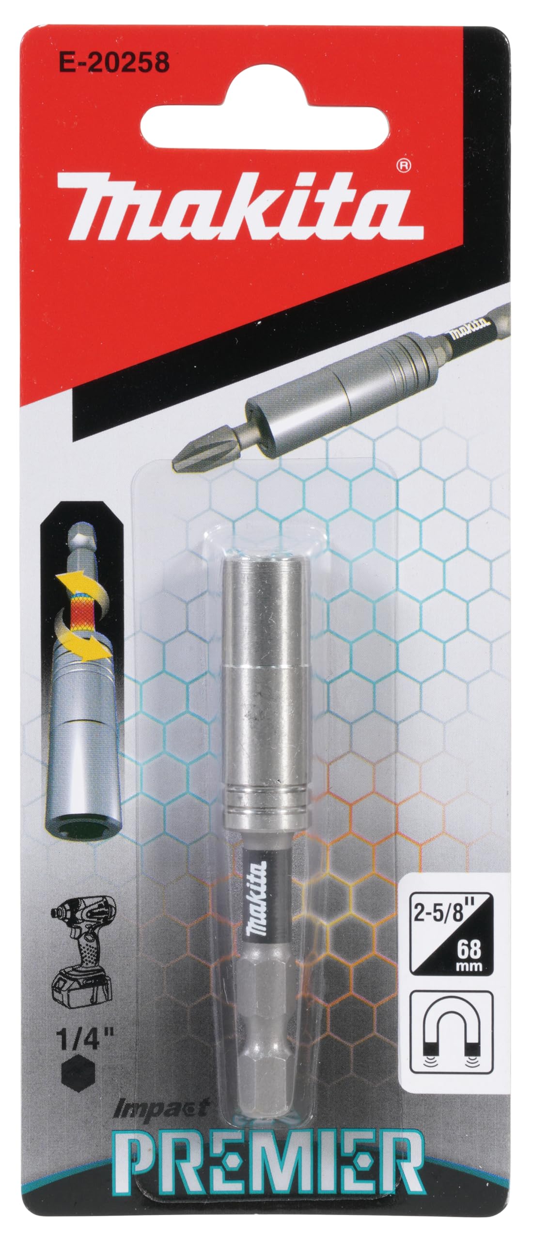 Makita E-20258 Premier Torsion Bit Holder 68mm, Grau, Variety pack - Image 4
