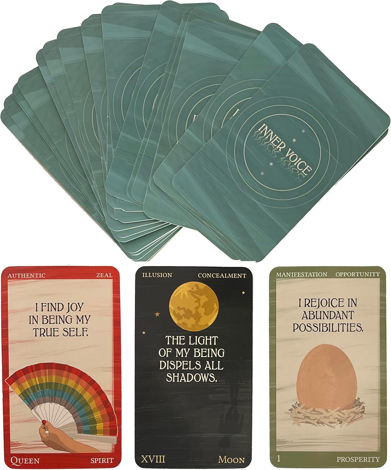 Inner Voice: A Tarot Deck of Affirmations from Unity – 78 Beautiful Cards, Unique Magnetic Box, Modern Interpretation of Classic Arcana, Everyday Decks for Beginners, Meanings on Each Card