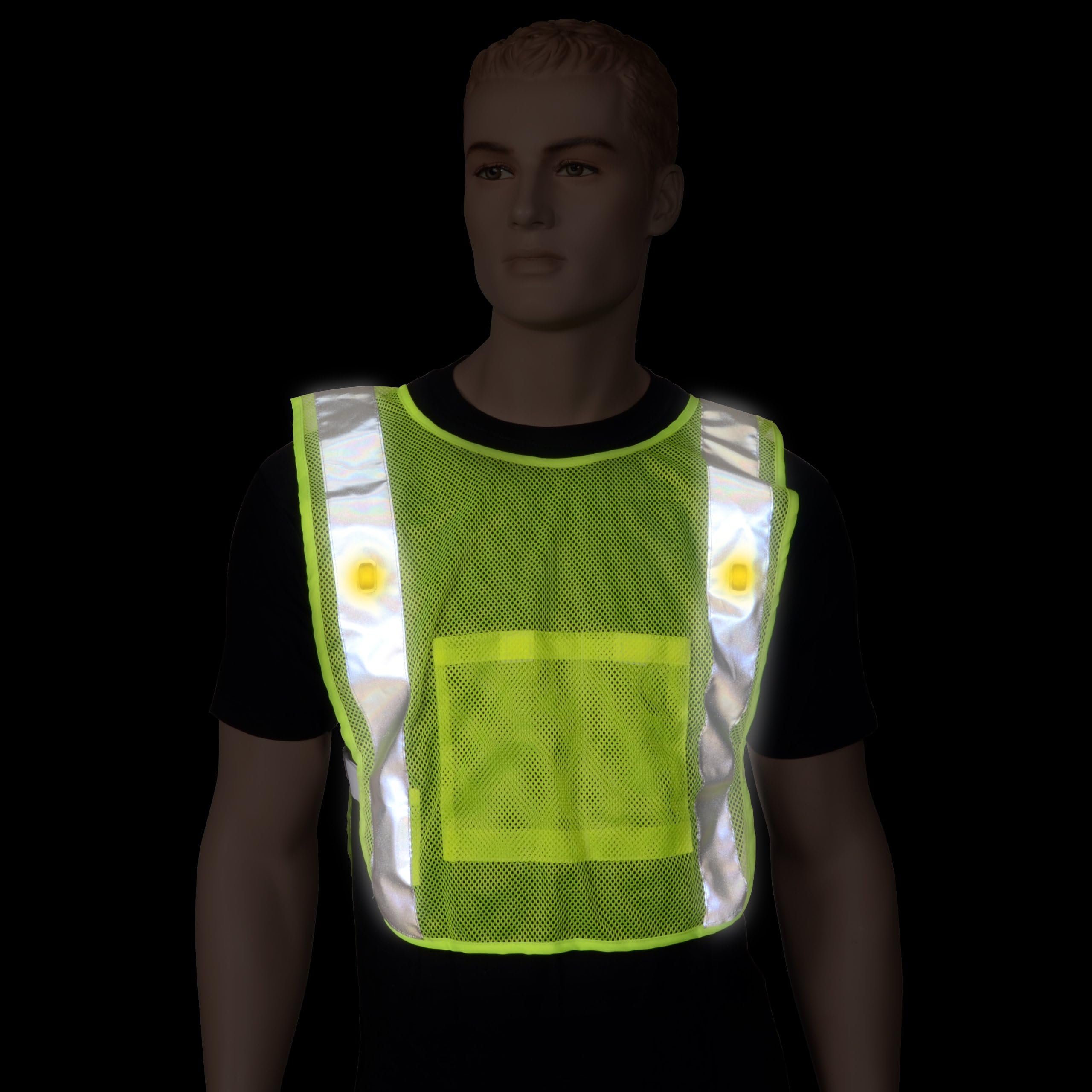SafeWays LED Power Vest, Neon Yellow