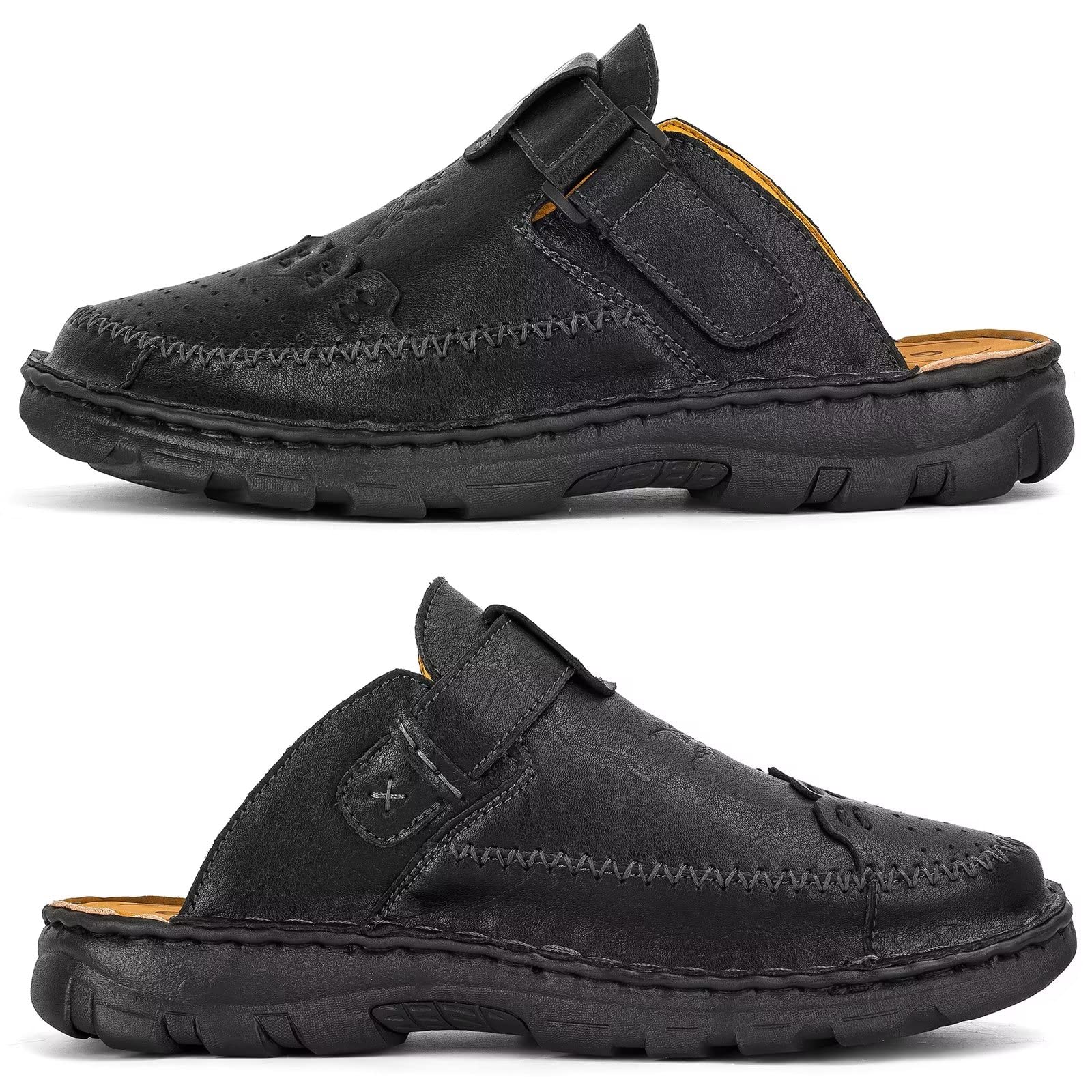 Mules Hombre Piel Verano Sandalias