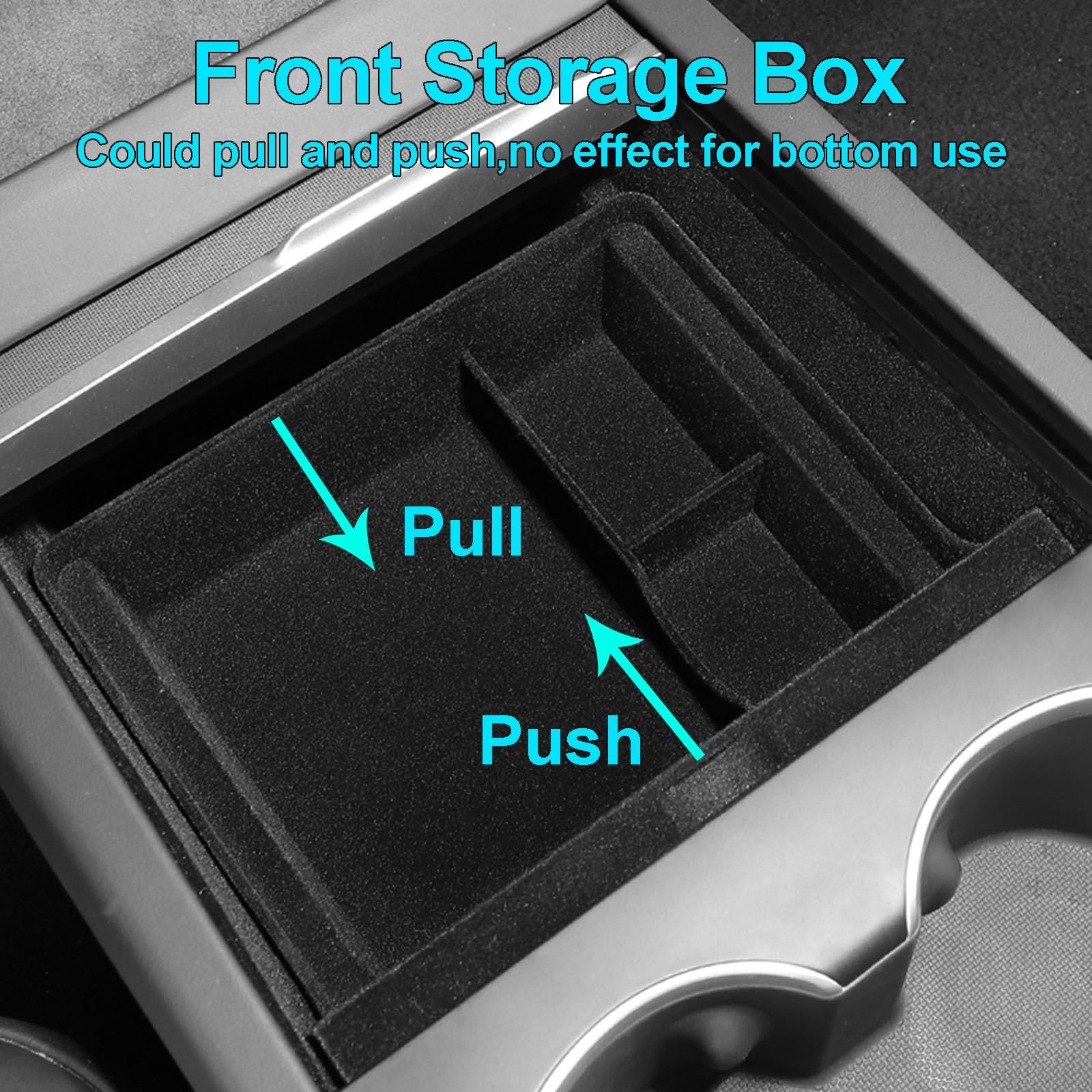 Bandeja organizadora de consola central para nuevos accesorios Tesla Model 3 Highland 2024 2025 Model Y Juniper, para Tesla Model 3 2024 Highland 2025 Model Y Juniper Caja de almacenamiento