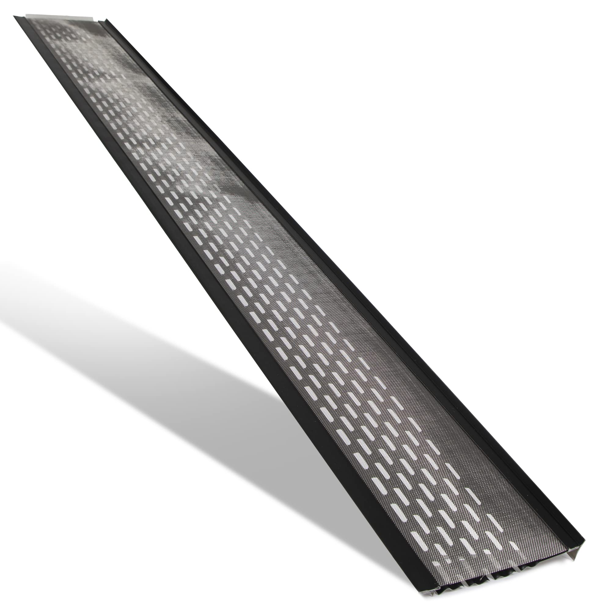 DIY 6”Leaf Protection|Sample|Stainless Steel mesh|Black Aluminum Gutter Covers|Contractor Grade|Gutter Guard from Manufacturer|Made in The USA