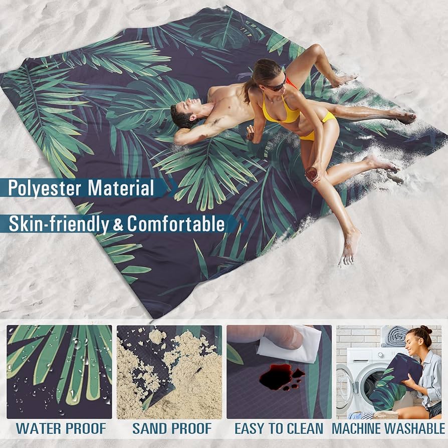 Amazon.co.jp: Famstar ビーチブランケット 耐砂性 防水 78