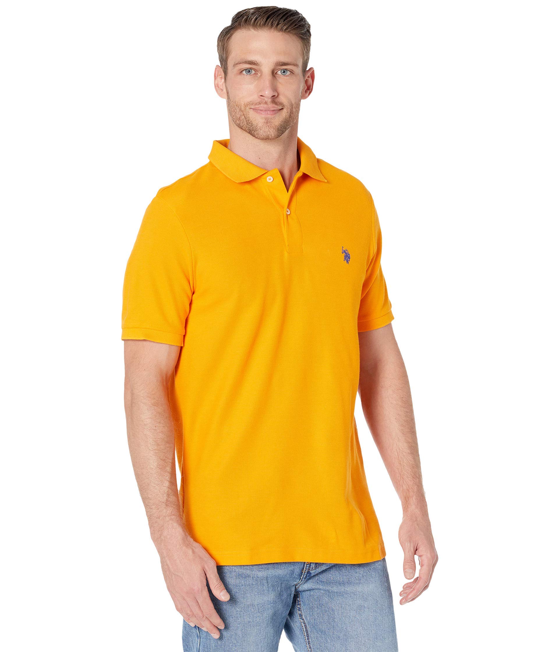 U.S. Polo Assn. Ultimate Pique Polo Shirt Warhol Orange SM