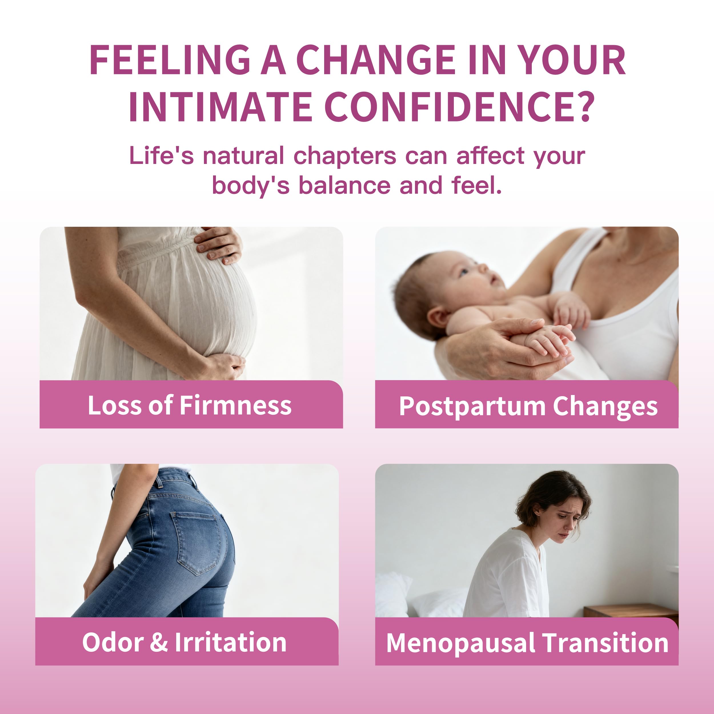 Feminine Area Care Gel – Probiotic Firming Cream & pH-Balanced, Hydrating – Odor Control & Revitalizing Gel 6PCS