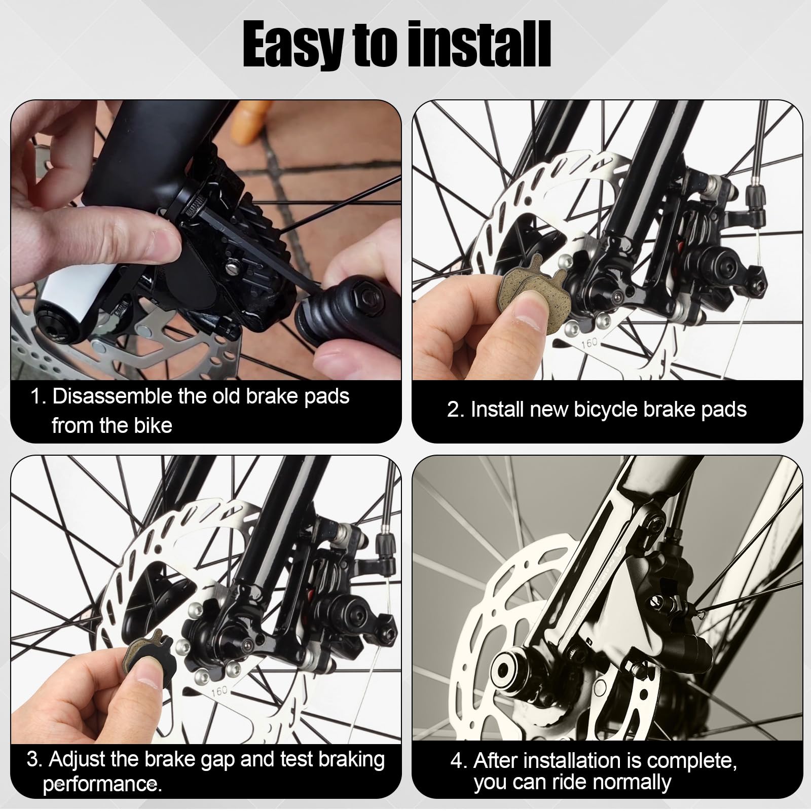 Mountain Research マウンテンリサーチ Bicycle Pad Amazon.com : 4 Pairs Bicycle Disc Brake Pads, Quality