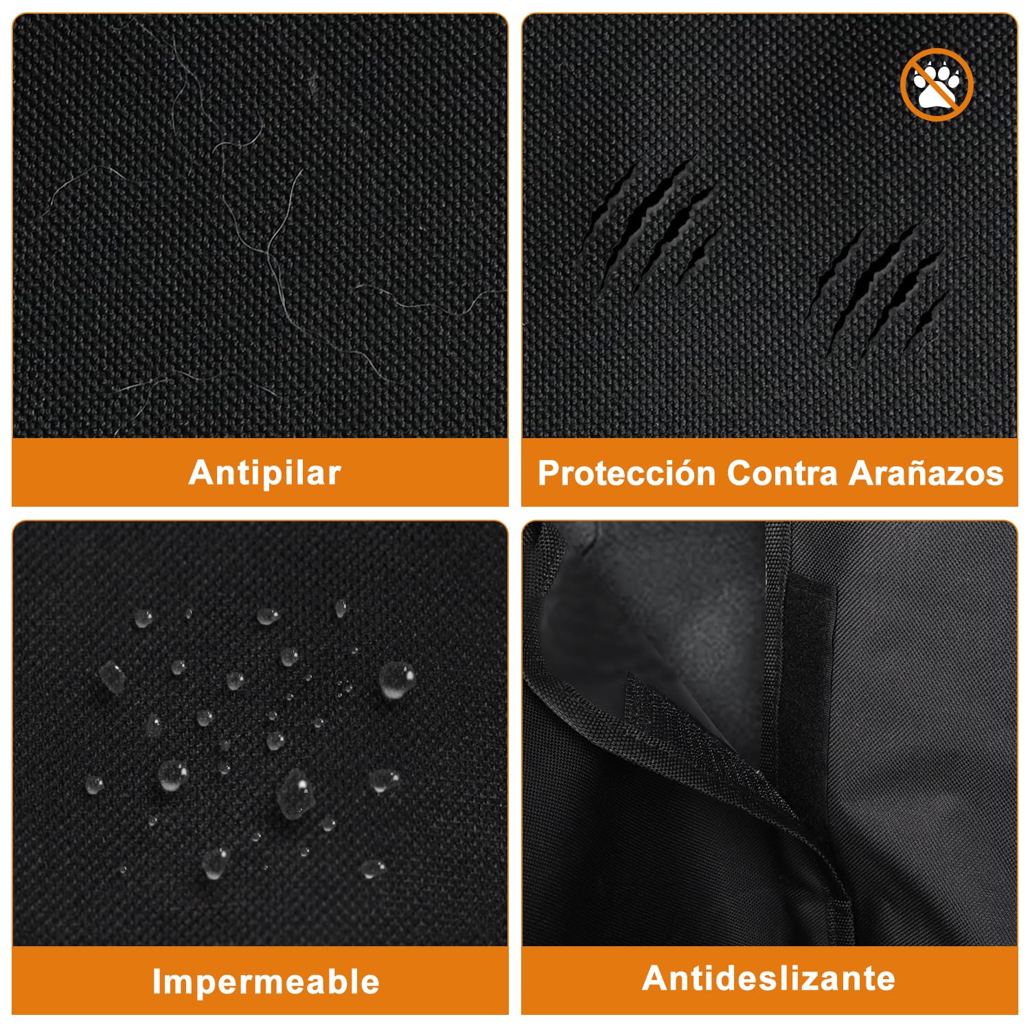 Alfheim Funda para Maletero de Coche para Perros - Protector de Asiento Antideslizante Impermeable para Mascotas - Se Adapta a vehículos utilitarios Deportivos medianos y pequeños, Negro