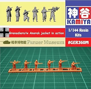 1/144 WWII German Grenadiers/w Anorak jacket in action Resin Kit
