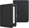 DMLuna Case for Kobo Clara ColourClara BWClara 2E 6eReader, Ultra Slim Lightweight Folio Premium PU Leather Protective Cover with Auto SleepWake Function, Black