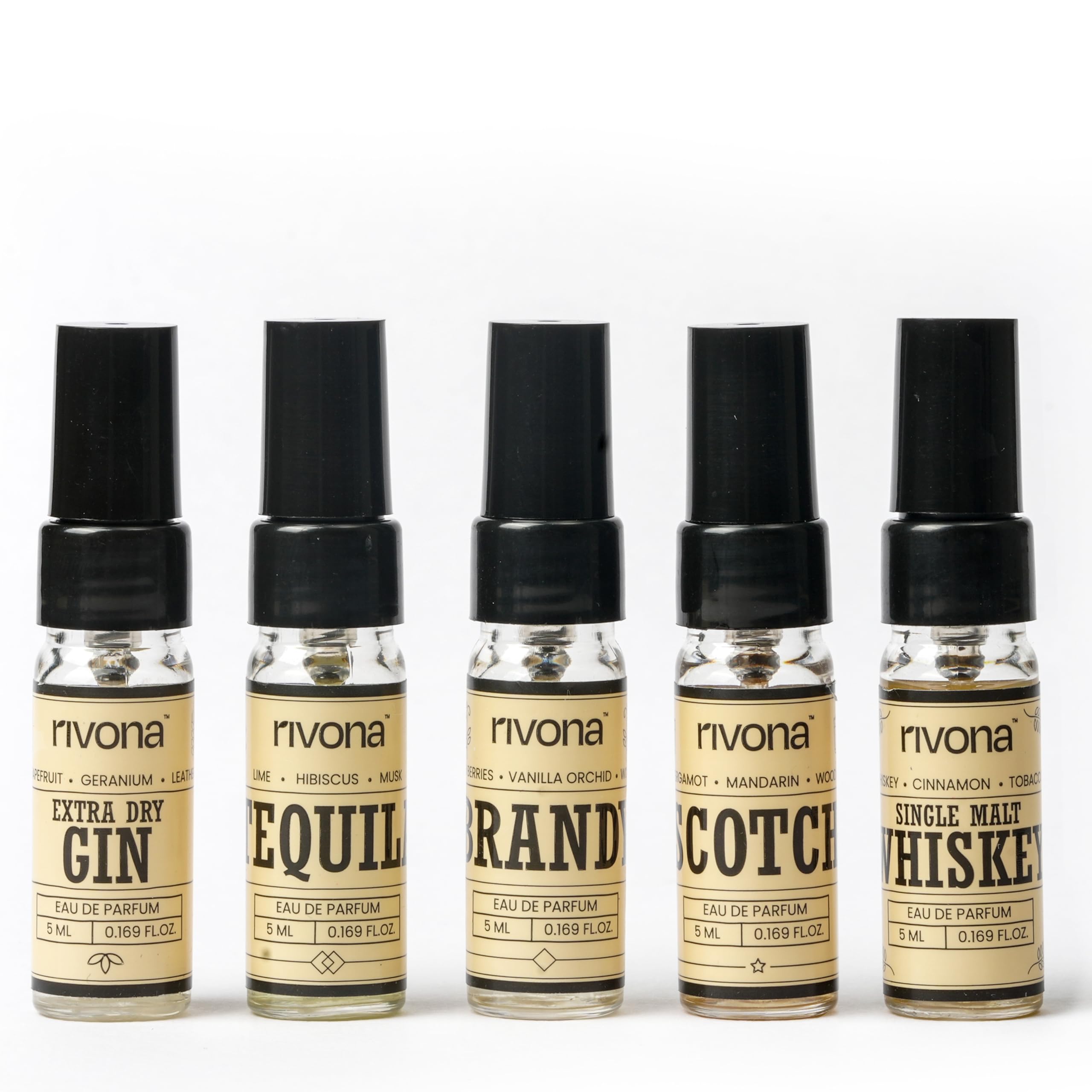 Rivona Perfume Shot Trial Pack | Long-Lasting Perfume Sprays for Men & Women | Travel-Friendly Fragrance Set | Floral, Fruity & Fresh Scents | Ideal for Gifting & Daily Use | Set of 5 (5ml each)-picture-48