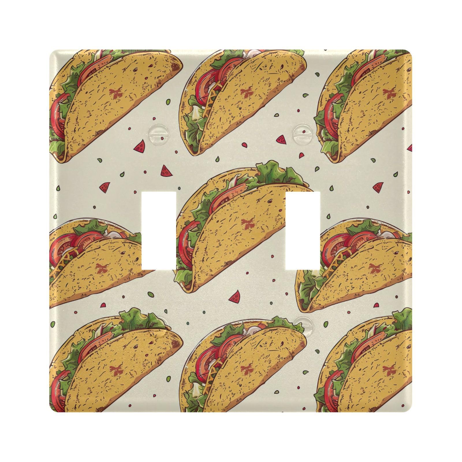 UMIRIKO Taco Light Switch Cover Plate Covers Decorative Double Toggle Home Decor 202b3326