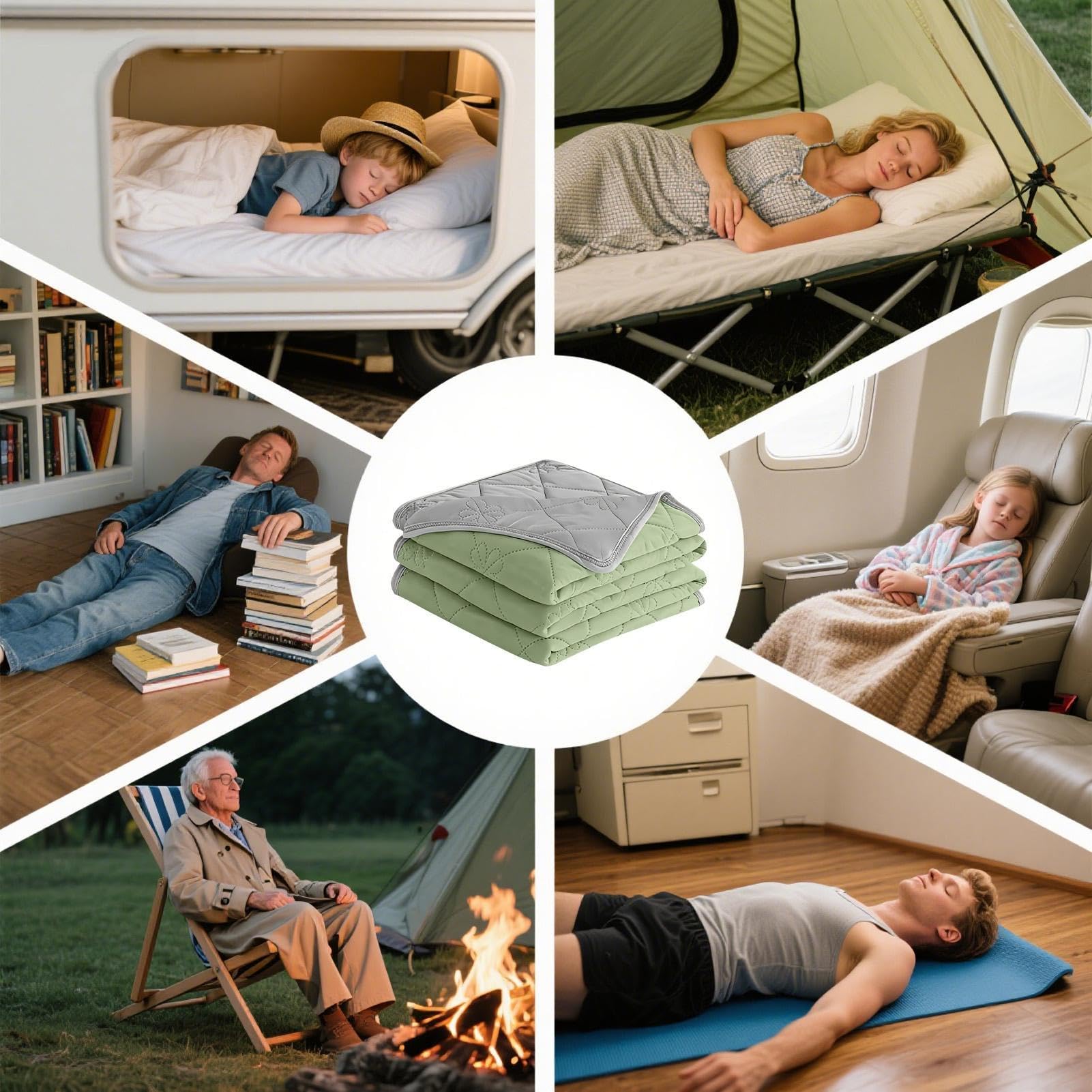 Kühlende Komfortdecke Tragbare kühlende Bettwäsche gegen Nachtschweiß für | Sommerruhe Kühlkomfortdecke für Couch, Sofa, Bett, Schlafzimmer, zu Hause, draußen, Außenbereich, Camping,
