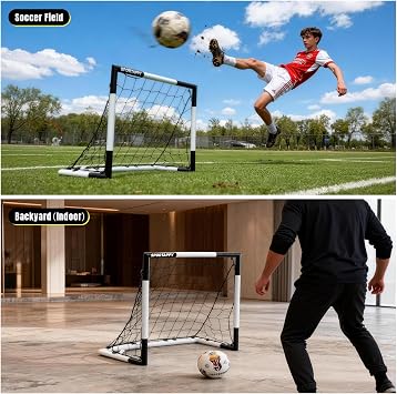 Metal Soccer Goal Post 3x2.5,6x4,8x6,10x6.5,12x6.5 FT Soccer Nets