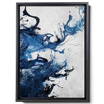 The Art of e Quaintance　Blue The Art of e Quaintance Blue LevvArts Teal and Grey Abstract