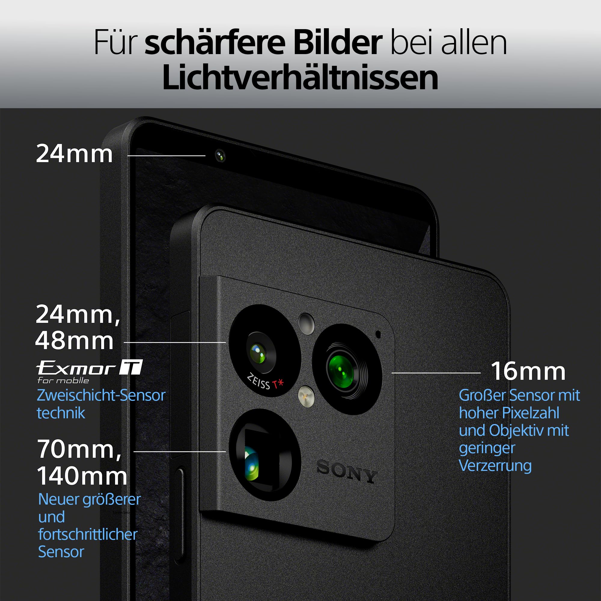 Sony Xperia 1 VIII - 6,5" 19,5:9 FHD+ HDR OLED 120Hz, Dreifach-Kamera mit neuem Teleobjektiv, Xperia AI, Akku für 2 Tage, 3,5mm Audio, Dual SIM, Granat-Rot