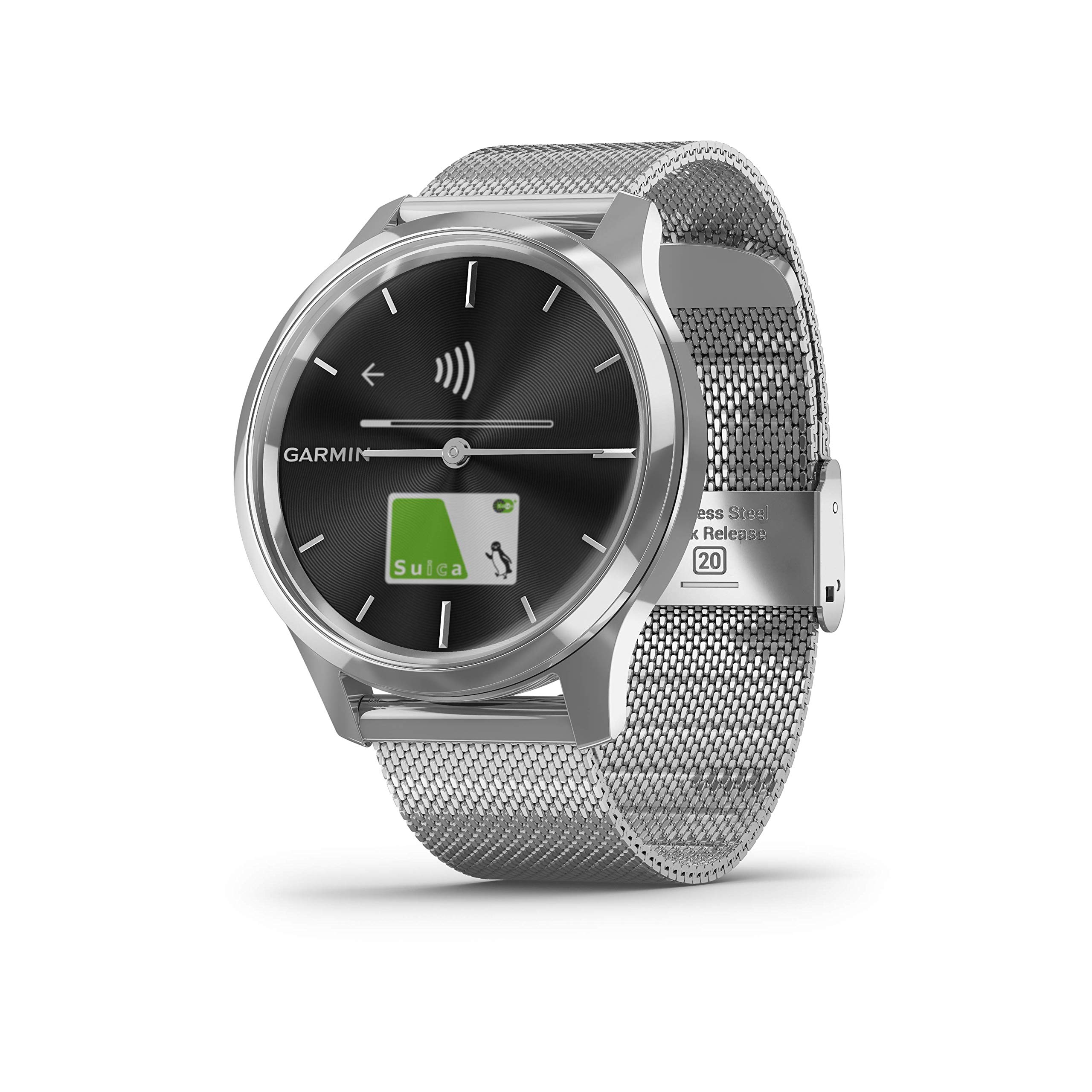 Amazon.co.jp: Garmin 010-02241-73 Vivomove Luxe Watch, Smartwatch 
