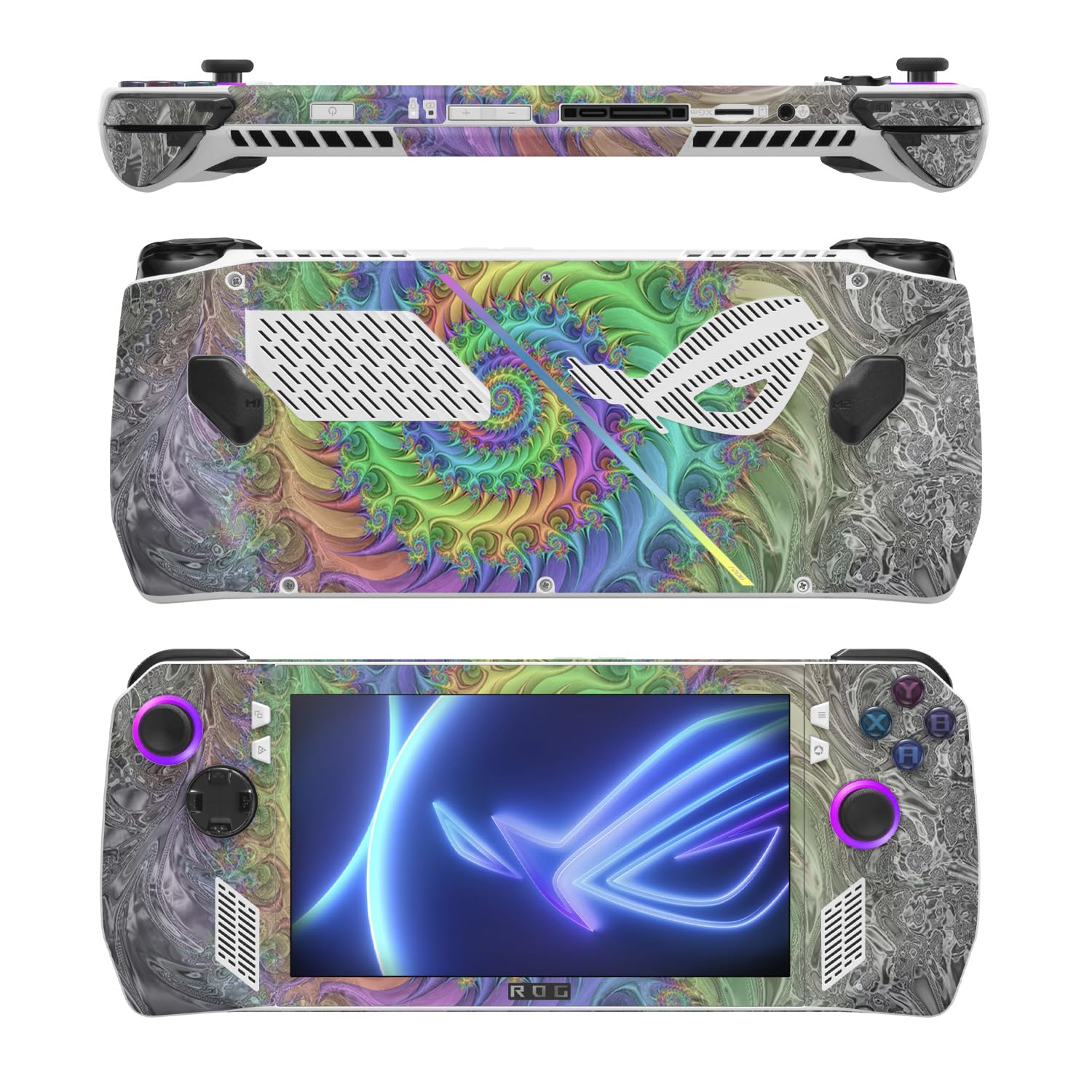 MightySkins Skin Compatible with Asus ROG Ally - Tripping | Protective, Durable, and Unique Vinyl Decal wrap Cover | Easy to Apply, Remove, and Change Styles