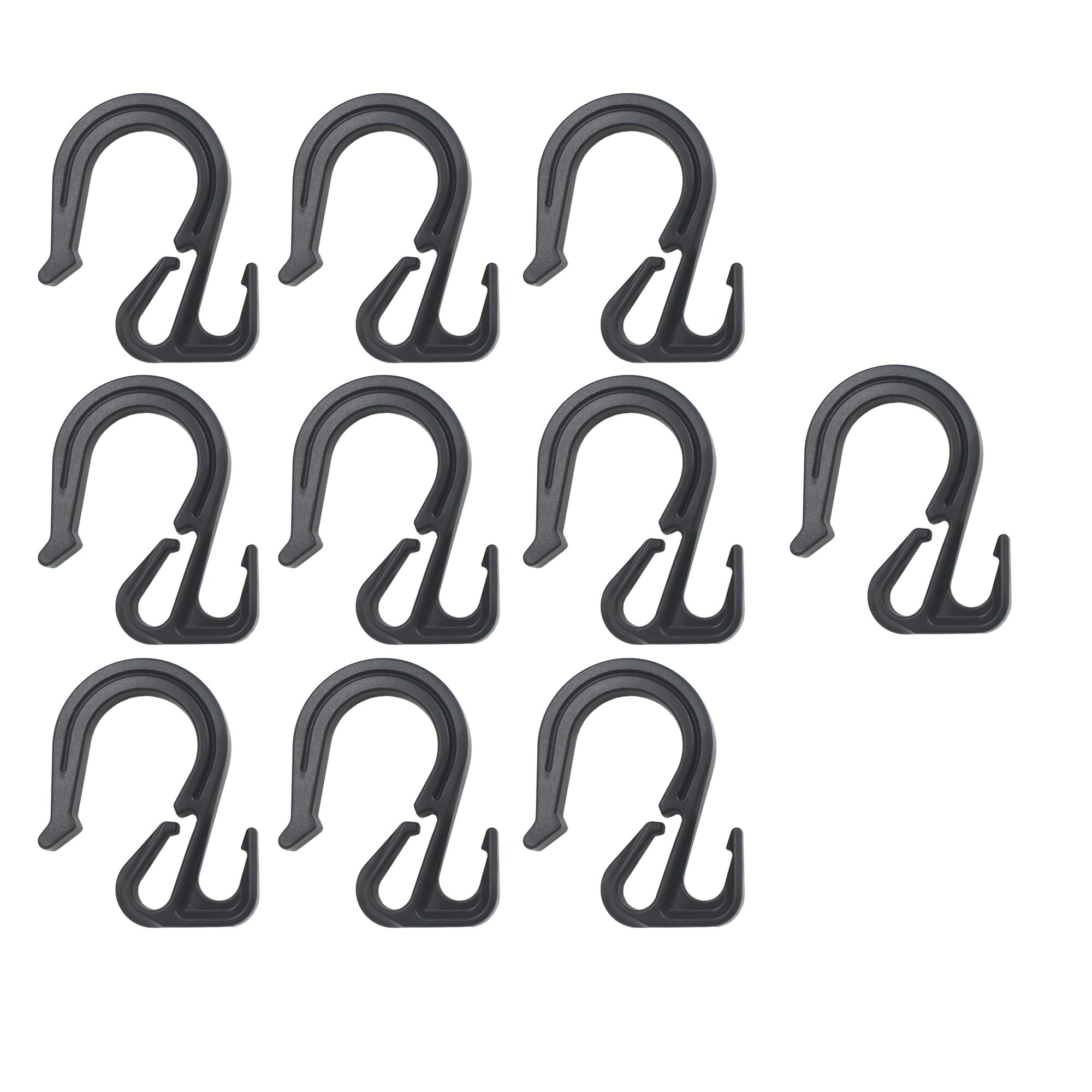 YYST Nylon Net Hooks Bungee Cord Hooks for Cargo Net, Bungee Net, Truck Net Truck Organizer