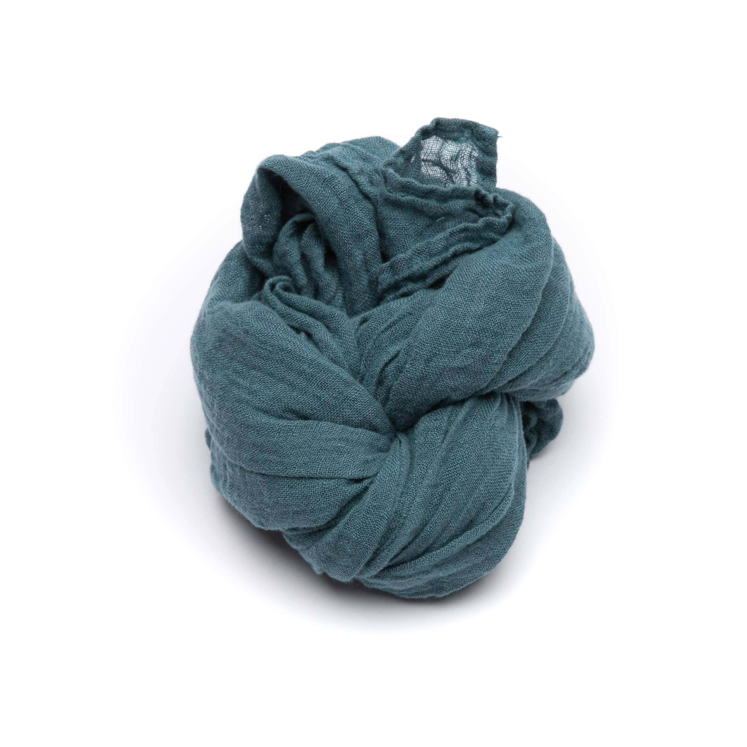 Linenme Women's Balsam Green 100% Linen Scarf For Men Unisex Garza 70 X 200 Cm, Summer Shawl Lightweight Soft Breathable Comfortable,