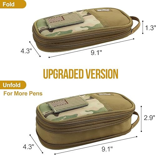 Miniatura 4 de OneTigris Estuche para lápices - Estuche para lápices para niños y niñas, suministros de oficina, papelería, organizador con cremallera,