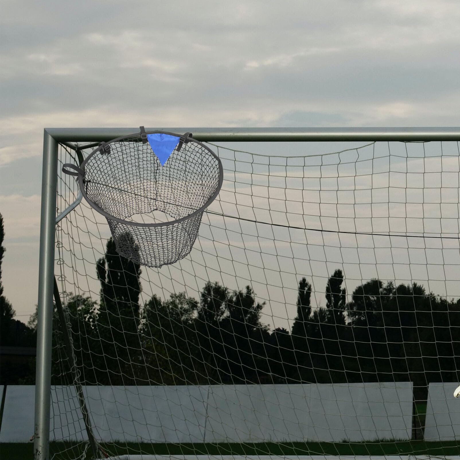 HANABASS Soccer Top Bins Soccer Targets Goal Soccer Ball Targets with Highlighted Scoring Zones Corner Shooting Soccer Goal Targets Nets for Shooting Accuracy Training Black