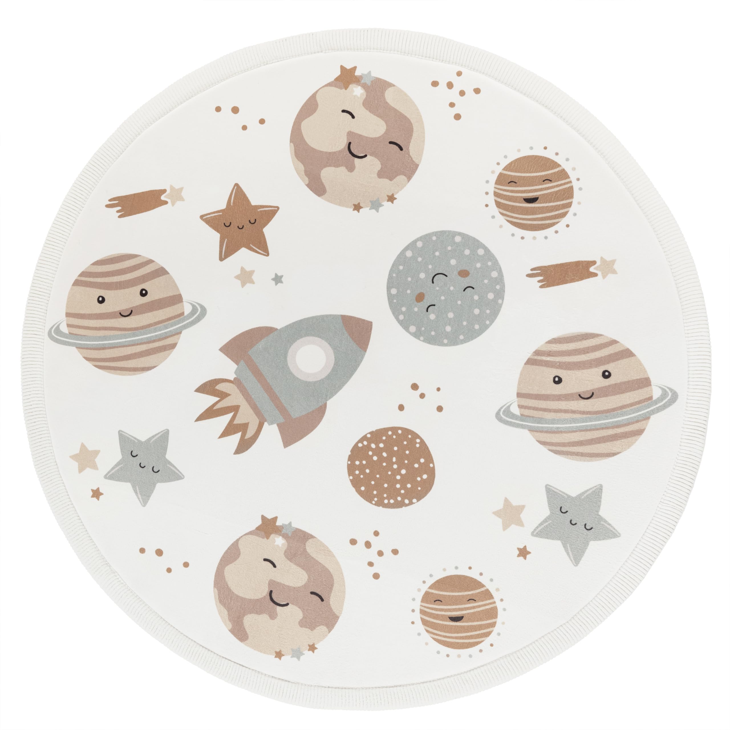 Tappeto Bambini Arcobaleno 140x200 Cm - Antiscivolo, Poliestere Morbido, Lavabile, Multicolore - Foto 9