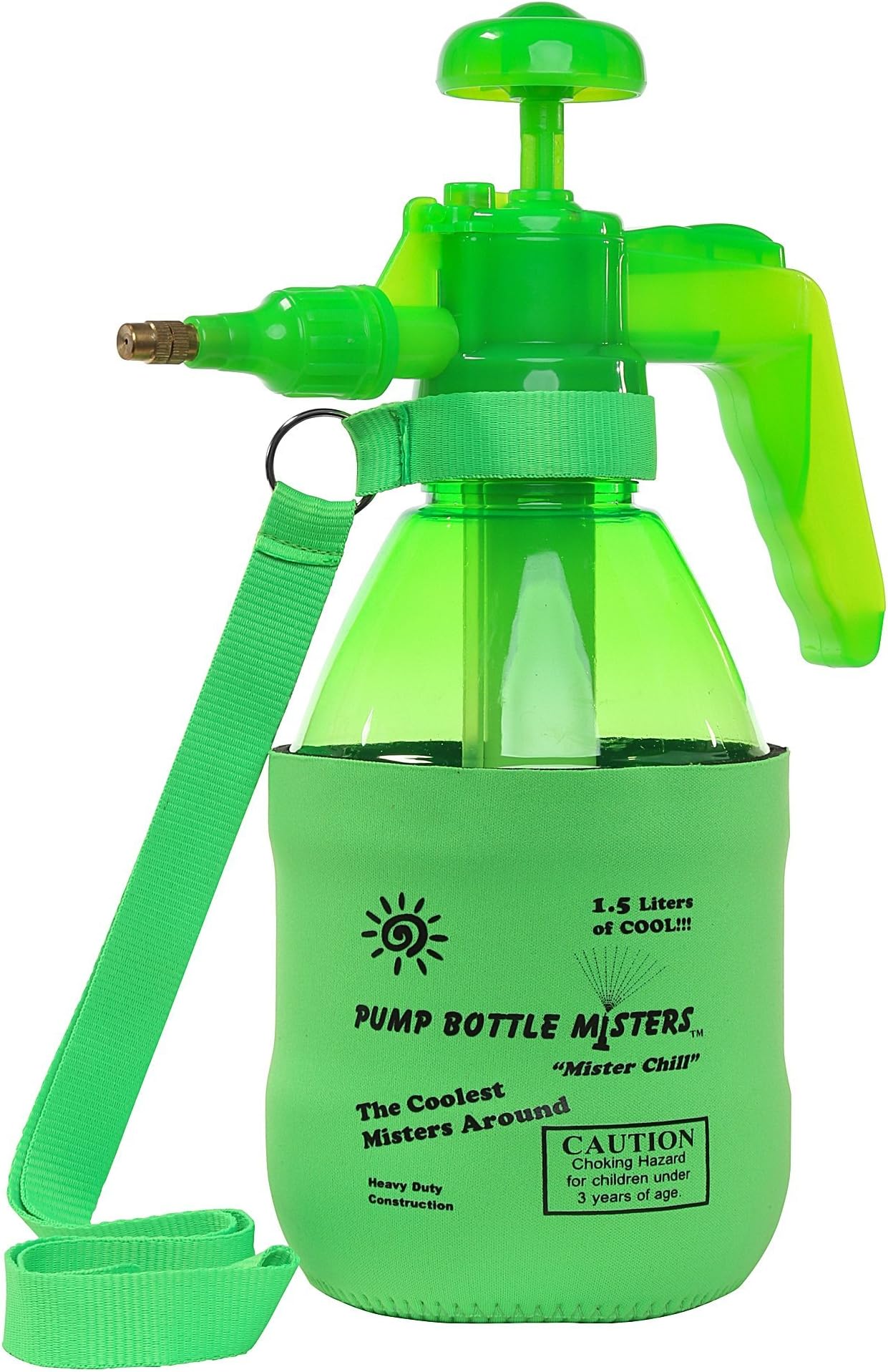 Mister Chill Personal Pump Mister with Pressure Relief Handle, Green