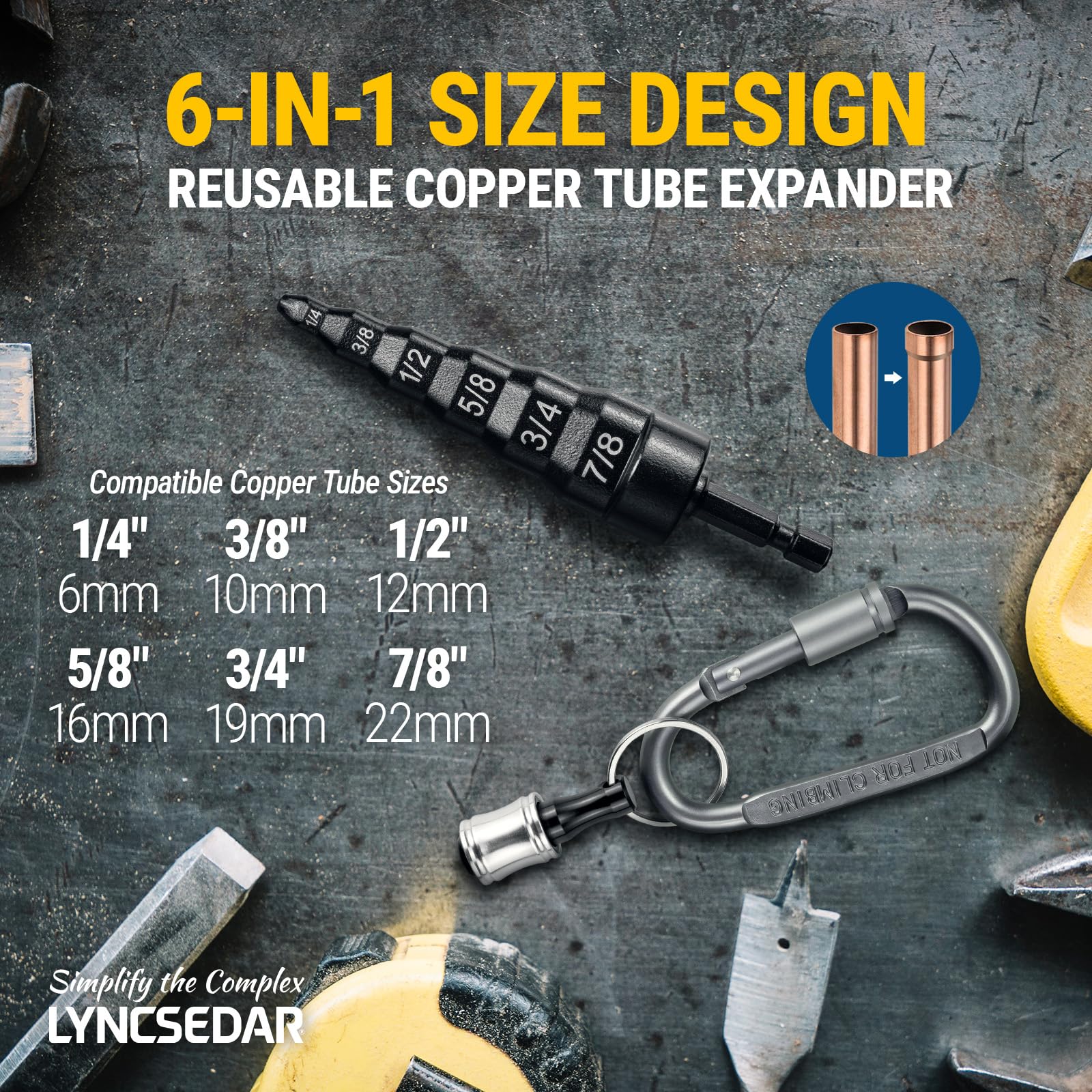 6-in-1 Copper Swedge Tool Set - HVAC Expansion Kit -2