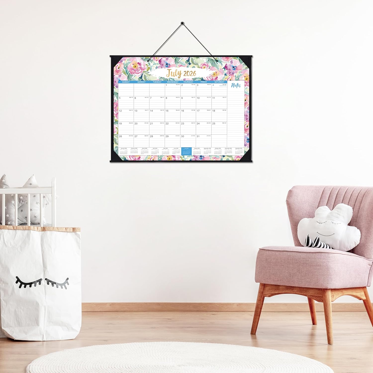 2026-2027 Desk Calendar - Jul 2026 - Dec 2027, 18 Months Large Monthly Desk Calendar, 22" x 17", Desk Pad, Large Ruled Blocks, To-do List & Notes, Best Desk/Wall Calendar for Planning and Organizing