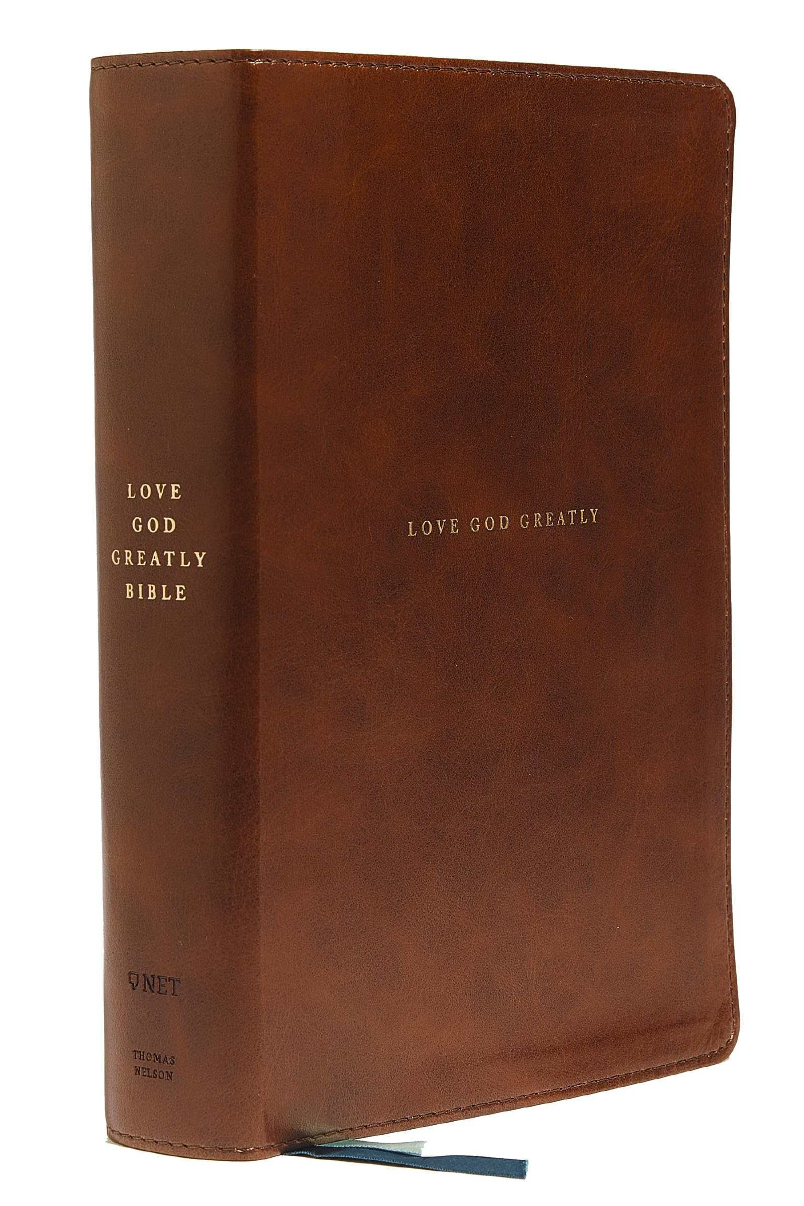 NET, Love God Greatly Bible, Leathersoft, Brown, Comfort Print, Hardback,