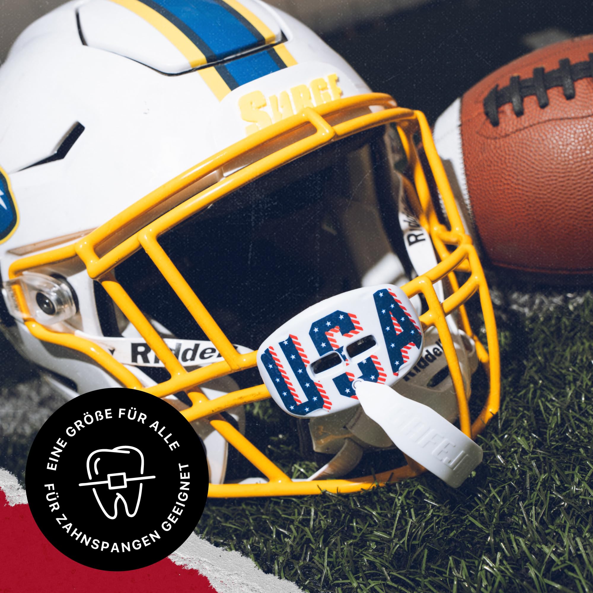 SAFEJAWZ Lippenschutz Erwachsene und Junior für Boxen, Basketball, Lacrosse, Fußball, MMA, Kampfsport, Hockey und alle Kontaktsportarten (USA)
