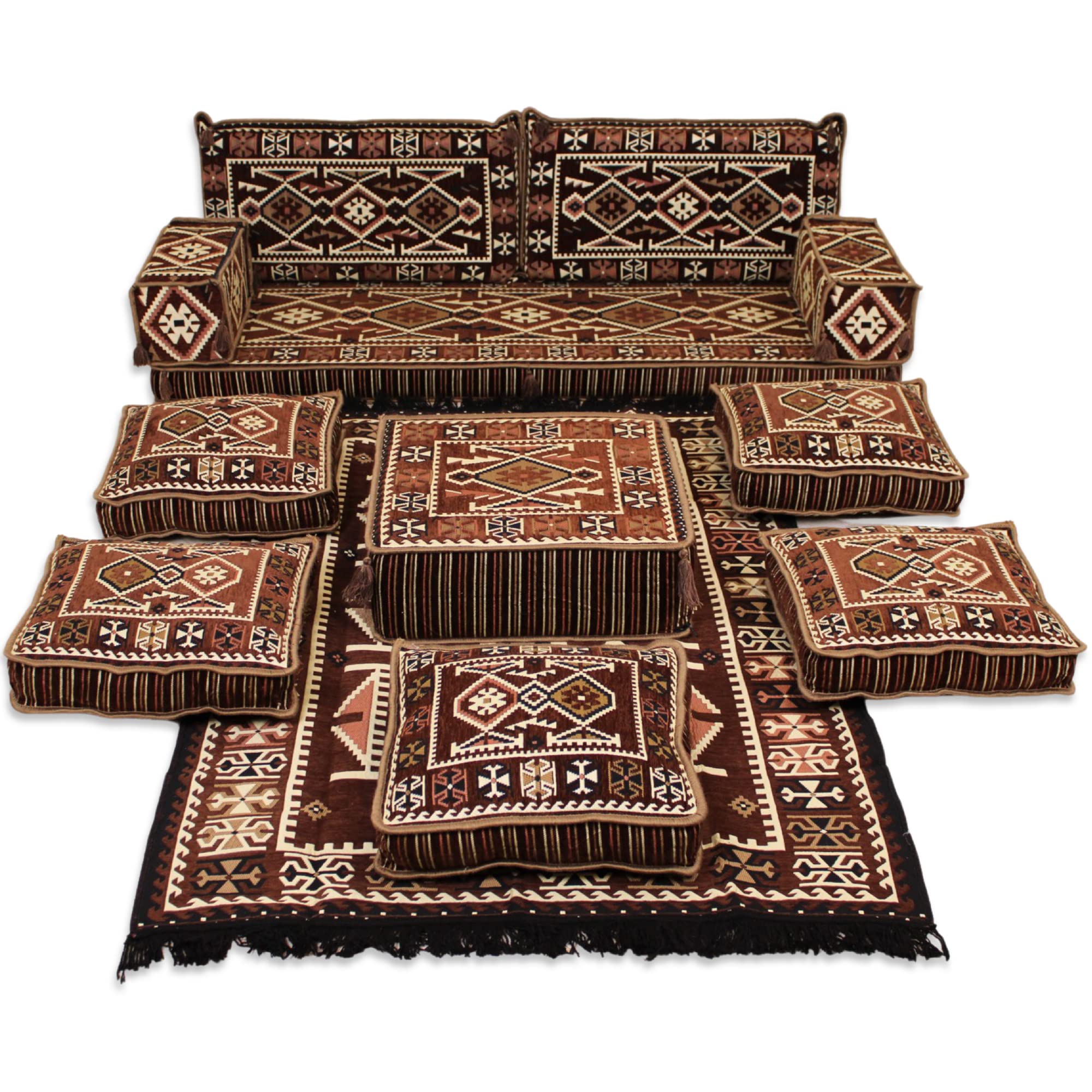 arabic majlis sofa,floor seating,floor cushions,arabic floor seating,arabic cushions,floor sofa,oriental seating,furniture,majlis,jalsa,floor couch,arabic couch - MA 41 (Full Set With Standard FOAM)