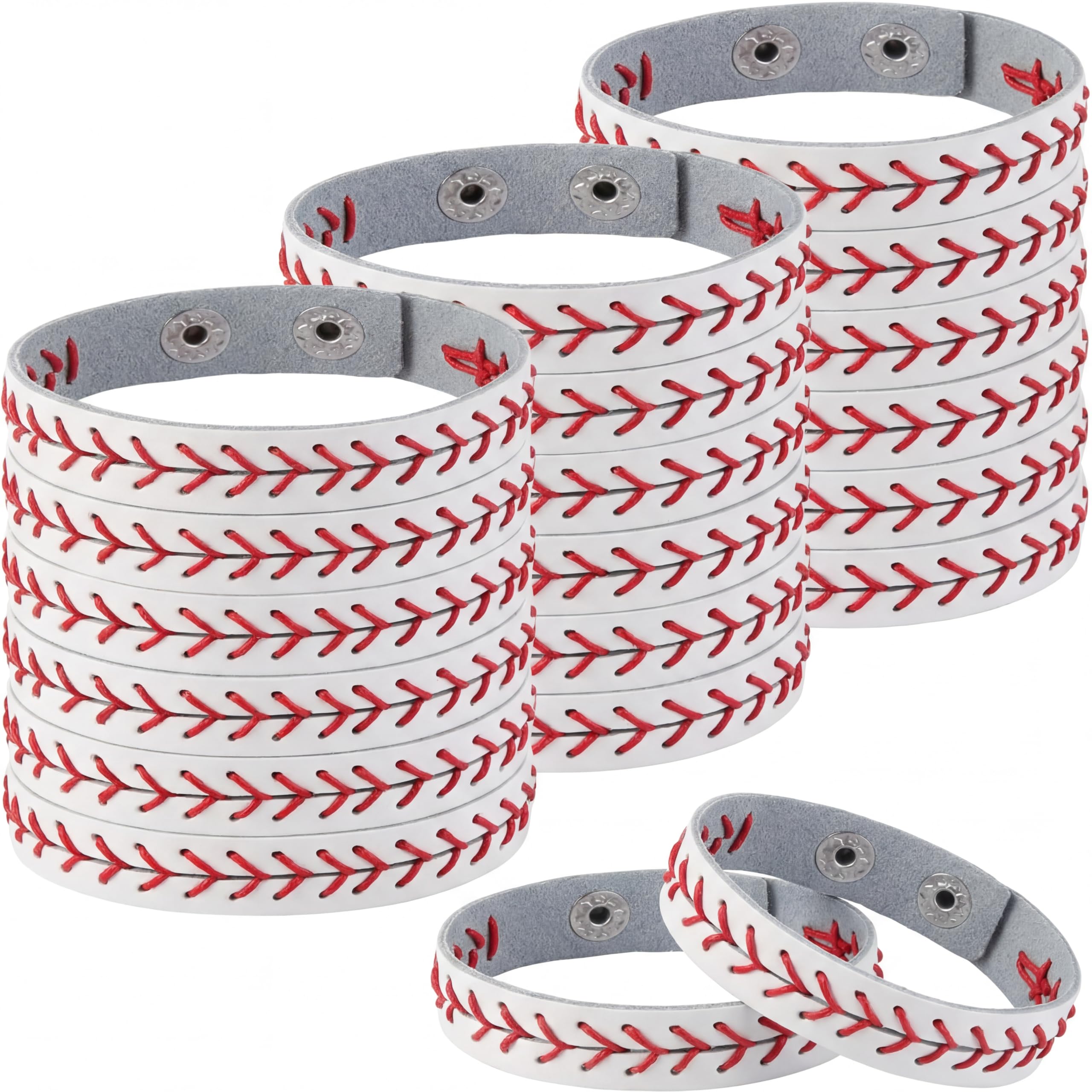 Retrowavy Genuine Leather Baseball Bracelet Baseball Party - jewelry and watches | Mubboo