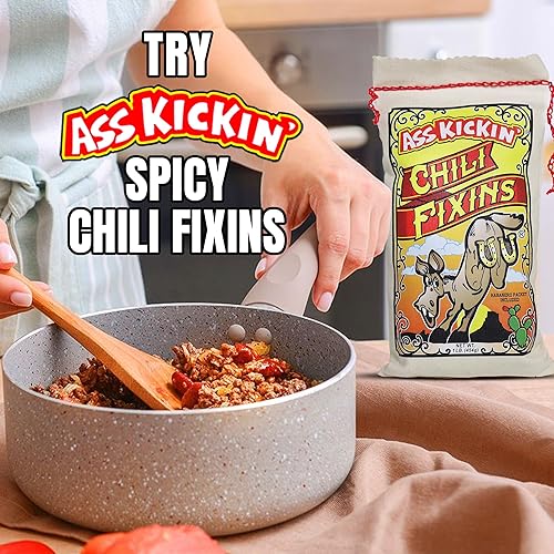 Miniatura 4 de KICKIN' Chili Fixins  Paquete de 2  Regalo gourmet premium fabricado en los Estados Unidos  16 onzas cada uno