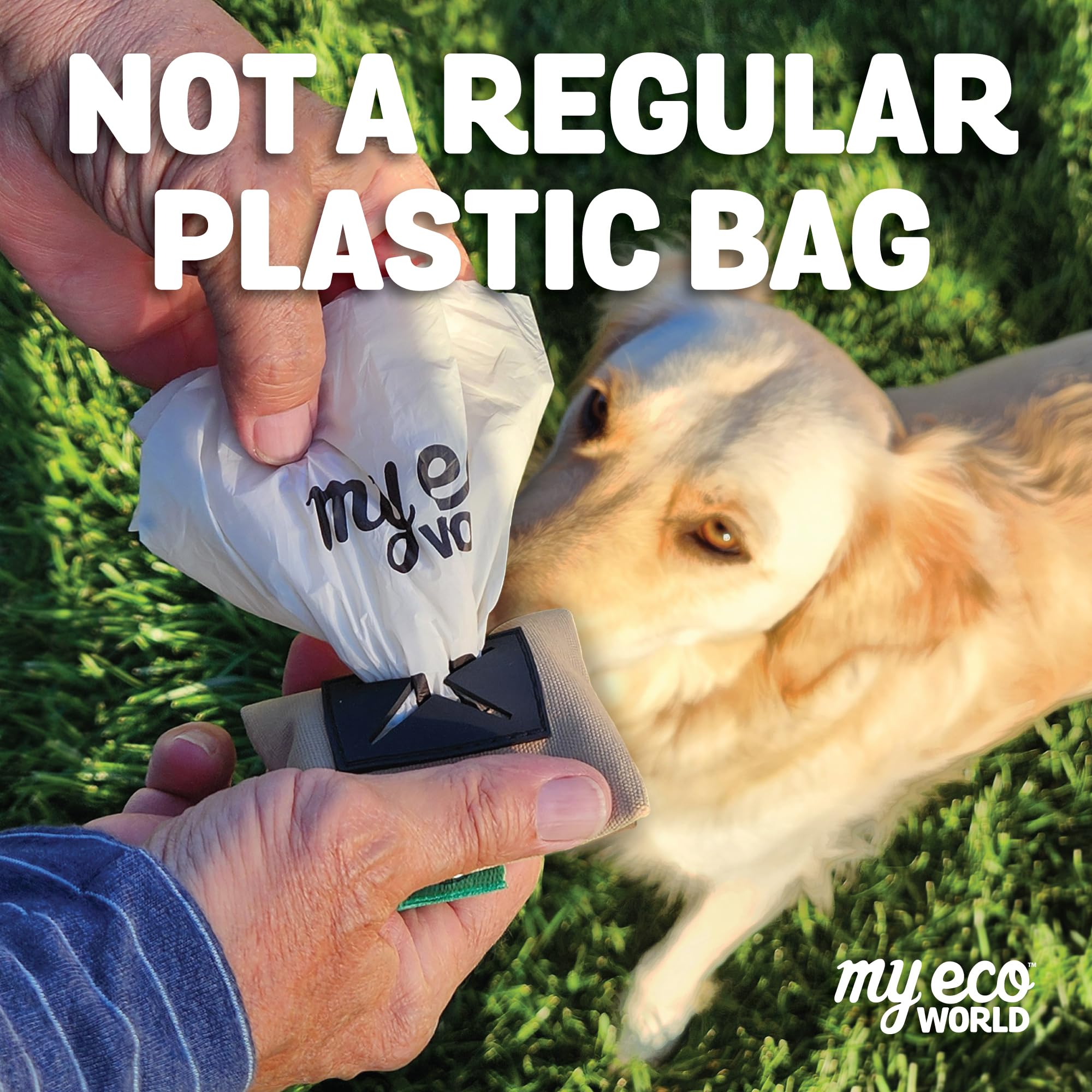 Bolsas para excrementos de mascotas, fabricadas con maíz y otros materiales compostables certificados, rollos de bolsas para excrementos de perro, 60 bolsas, 4 rollos, extrafuertes, a