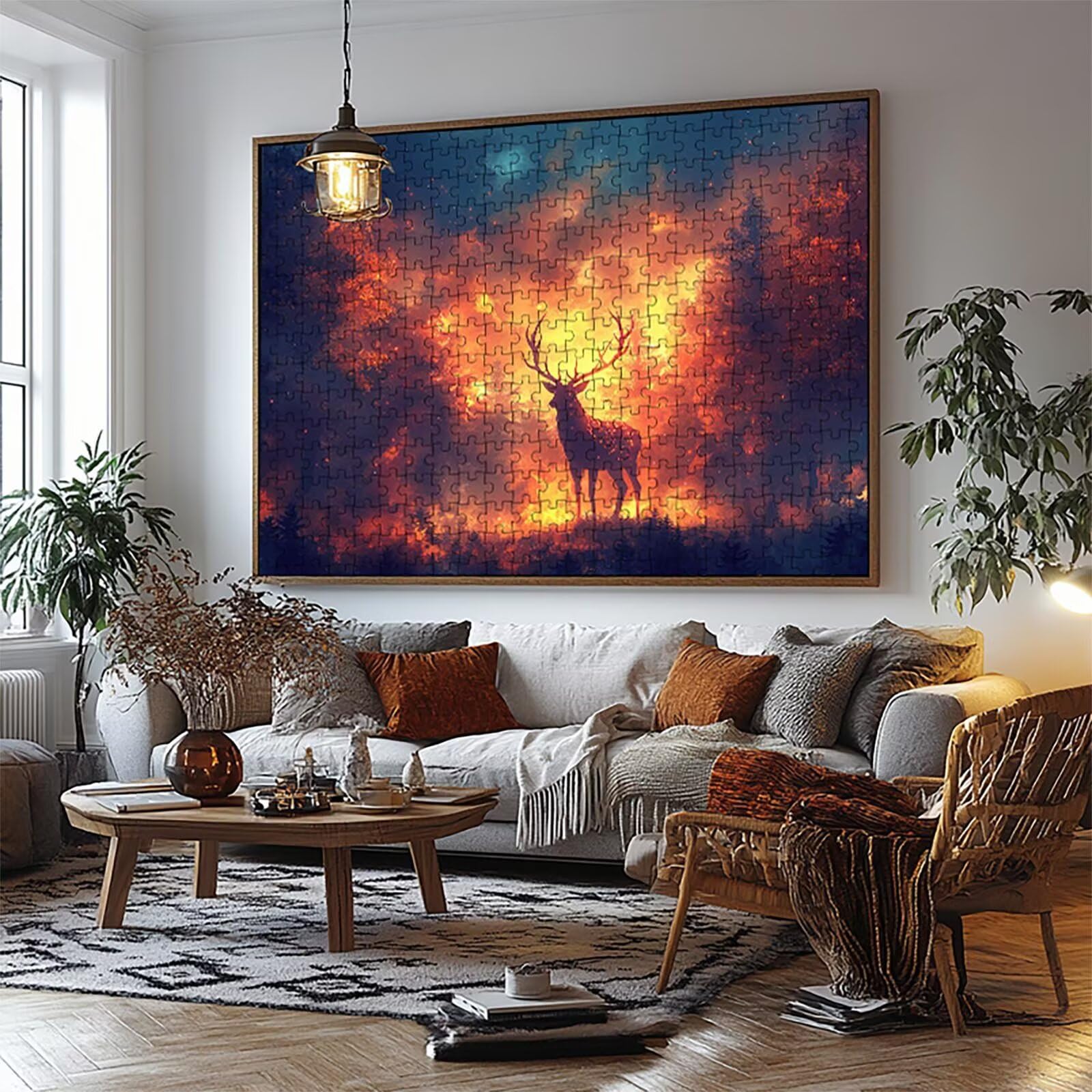 Puzzle 5000 Teile, REH Puzzle 5000 Teile Erwachsene Tier Holzpuzzle Erwachsene 105 x 160 cm, Klassische Puzzles für Geschicklichkeitsspiel Die Ganze Familie Zusammen für Wanddeko Geschenke LZPT-03813
