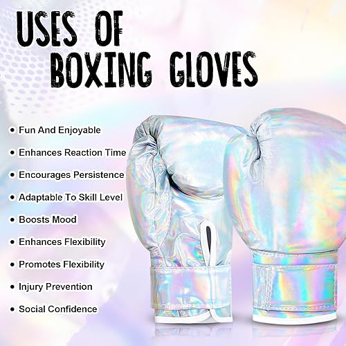 Miniatura 4 de 2 pares de guantes de boxeo de kickboxing para adultos, principiantes, adolescentes, guantes de entrenamiento para boxeo y bloqueo de potencia